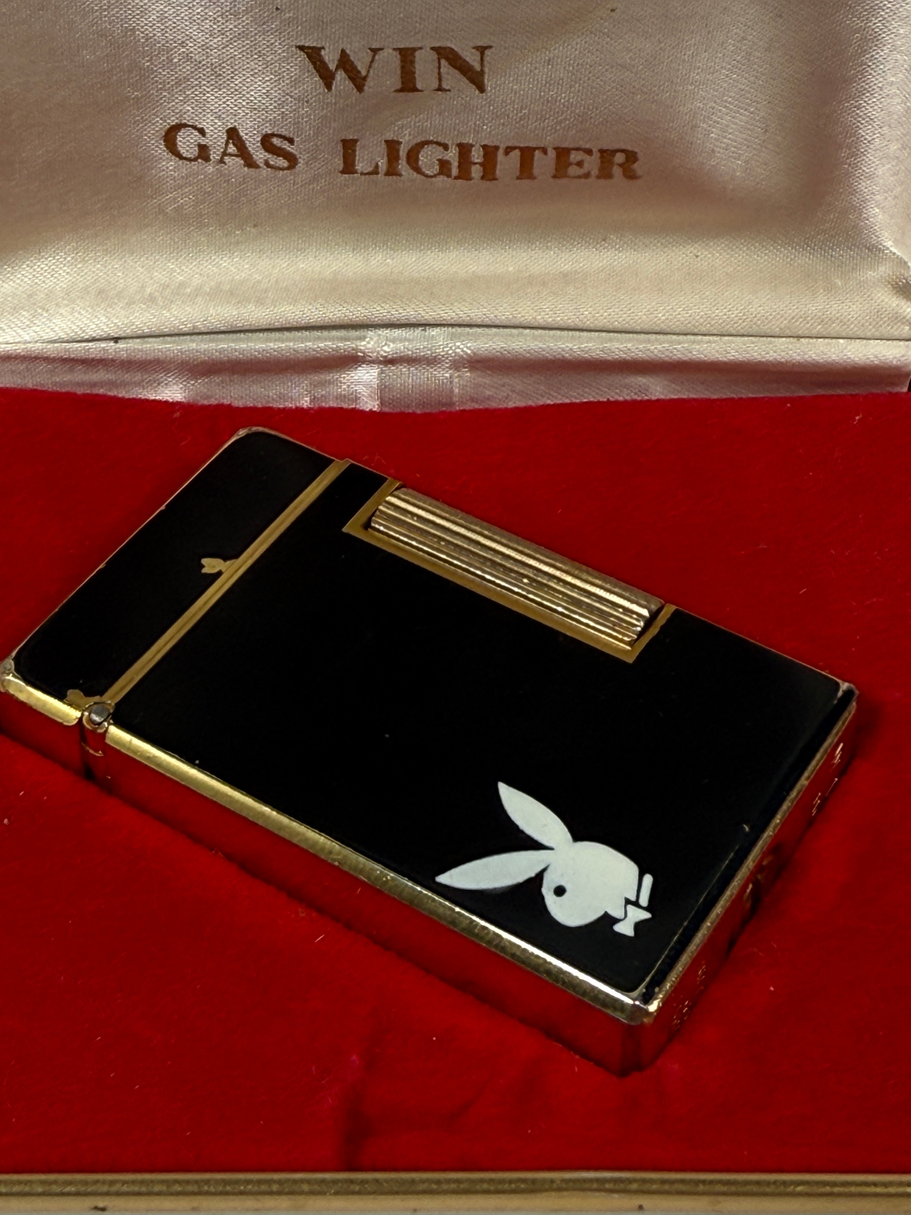 Briquet butane vintage WIN 1100 Playboy – Japon – Boîte d'origine (non testé)