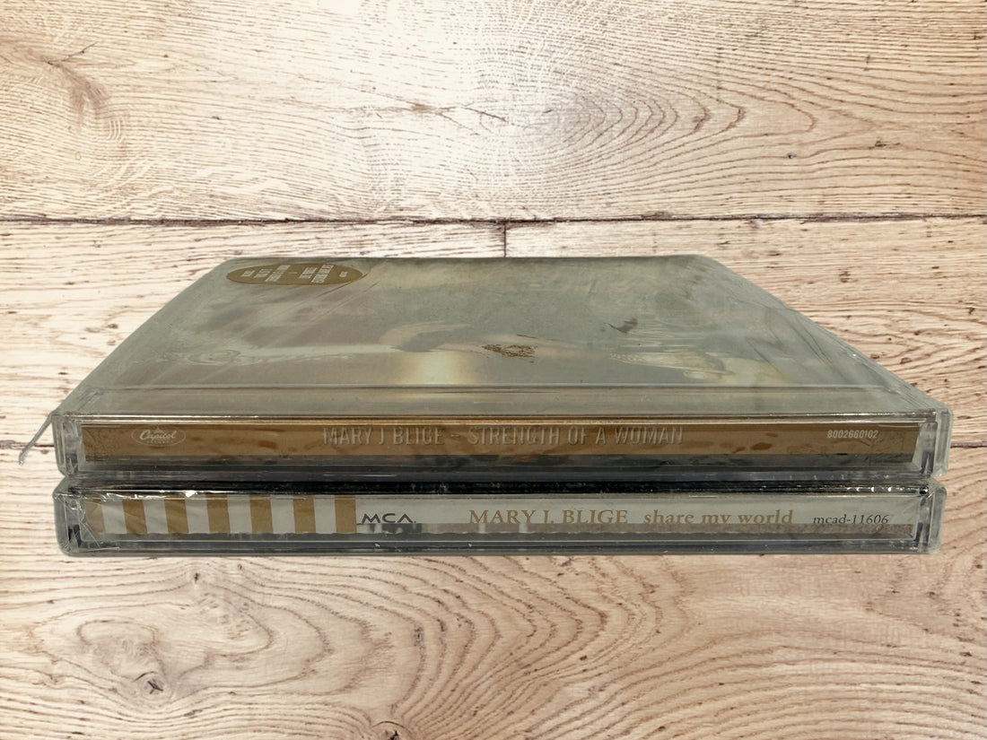 Mary J Blige CD lot Share My World Strength Of A Woman R&amp;B soul albums complete with cases and inserts great bundle for collectors and everyday listening.