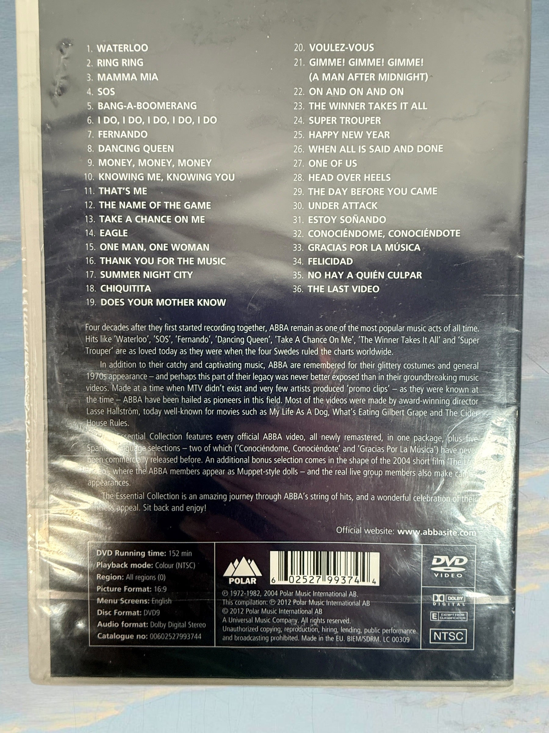 ABBA DVD bundle including The Movie, In Concert, and Essential Collection. Sealed music documentaries featuring classic performances and greatest hits.