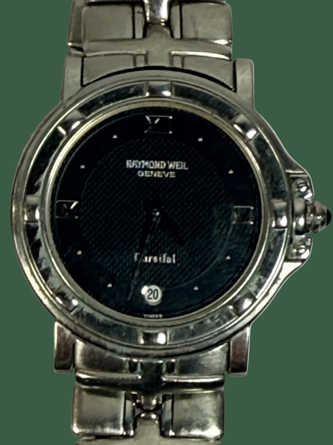 Raymond Weil Parsifal Watch, Swiss Quartz, Black Dial, Date, Steel.
