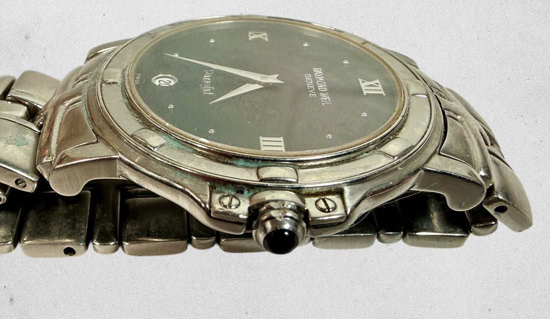 Raymond Weil Parsifal Watch, Swiss Quartz, Black Dial, Date, Steel.