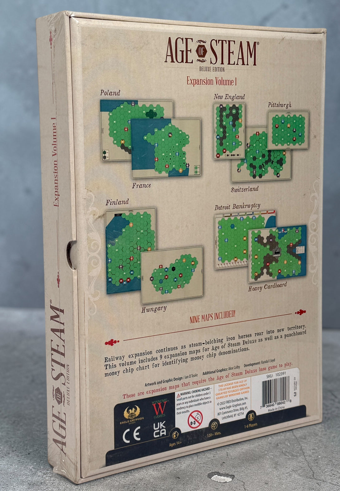 Age of Steam Deluxe Edition Expansion Volume I Board Game, Sealed.