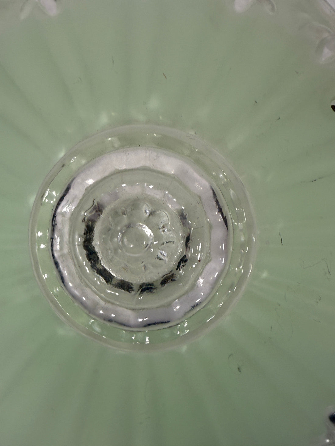 Mid-Century Frosted Glass Ceiling Light Shade – Scalloped Edge, Art Deco