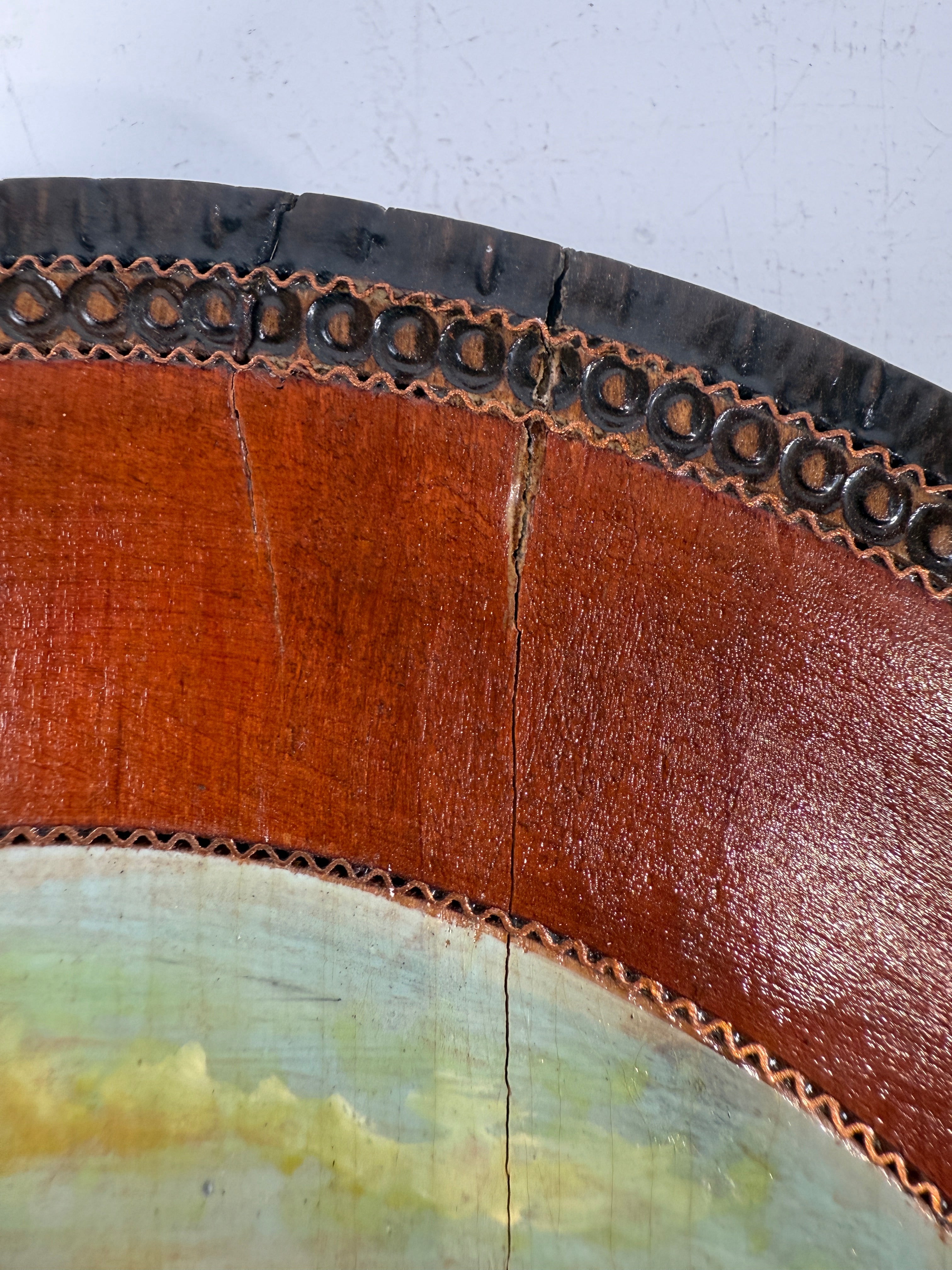 Polish Hand-Painted Wooden Plate by Romuald Fijałkowski – Folk Art