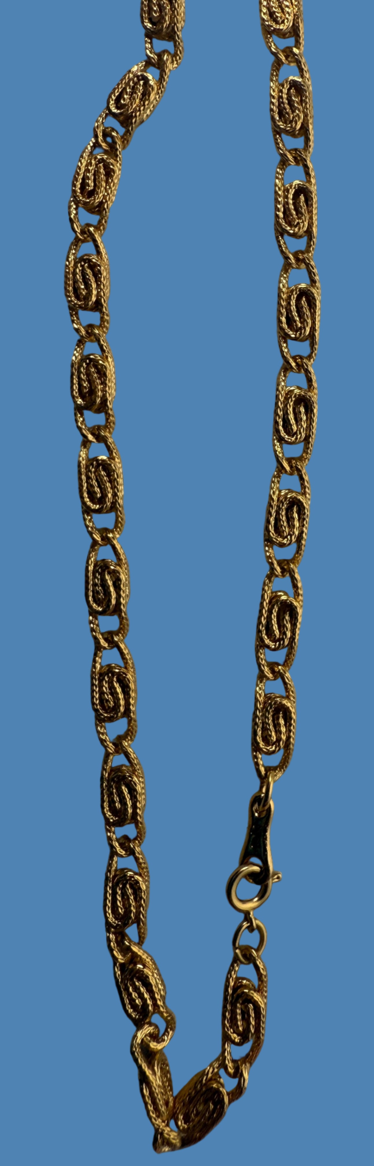 Bracelet Joël doré vintage – Maillons ovales texturés