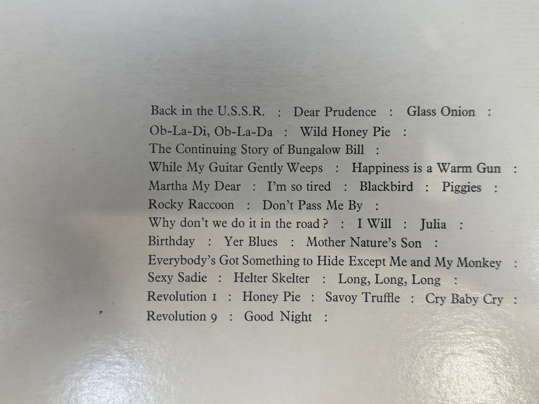 The Beatles – Album blanc 2LP (pressage Capitol canadien des années 1970)