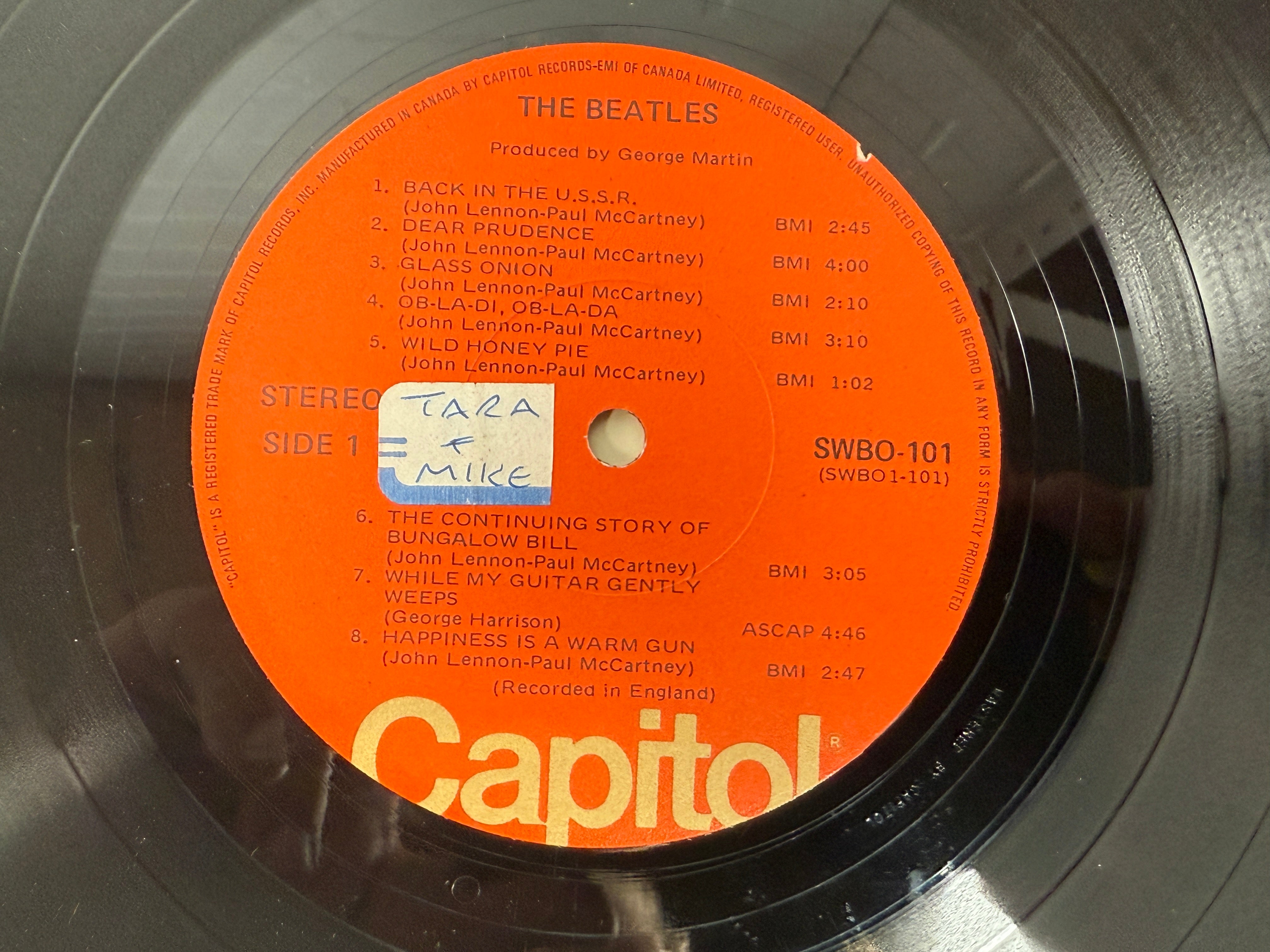 The Beatles – Album blanc 2LP (pressage Capitol canadien des années 1970)