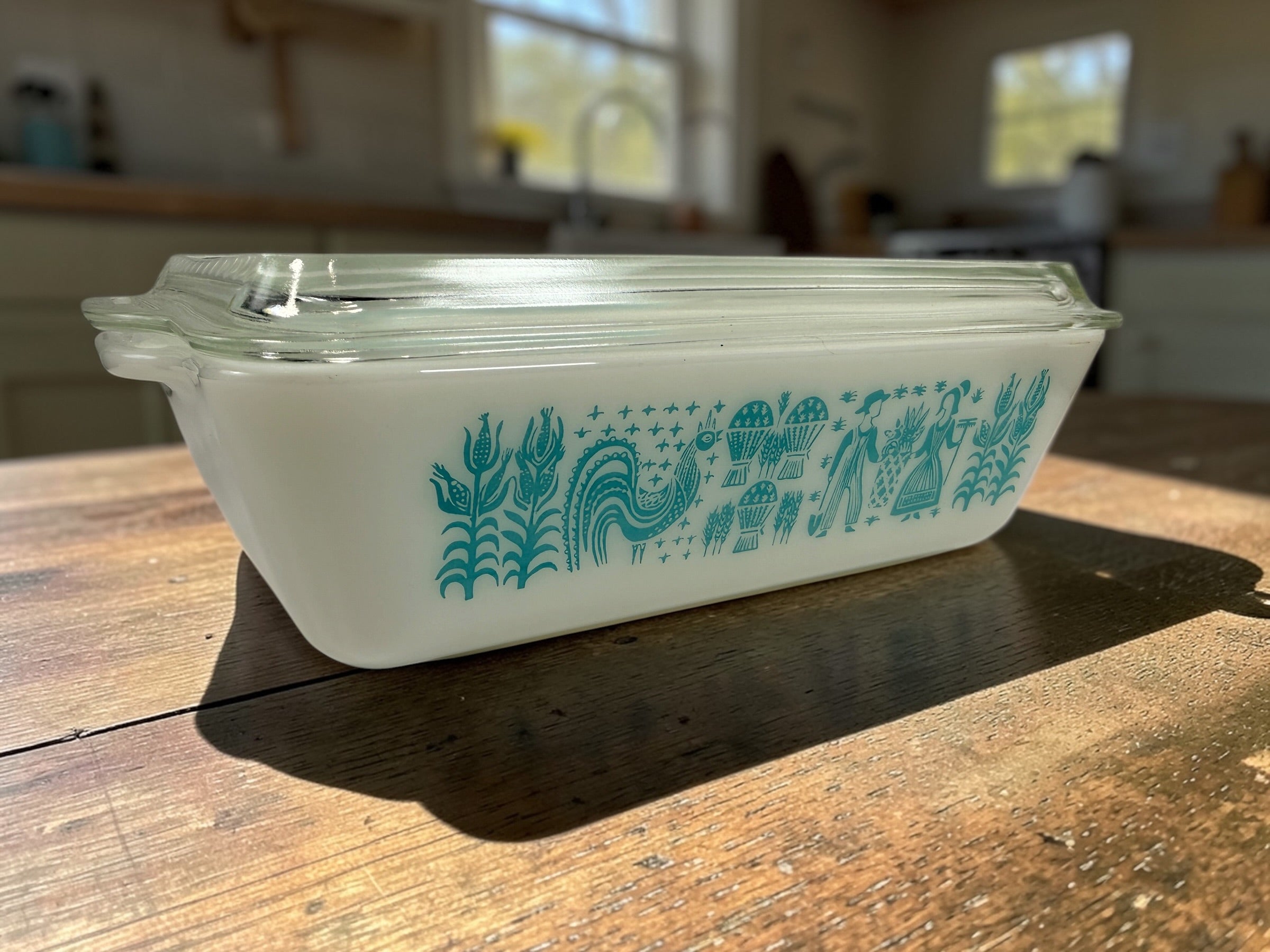 Vintage Pyrex Butterprint Refrigerator Dish, Lid, 1.5 Qt, 503. – Éco ...