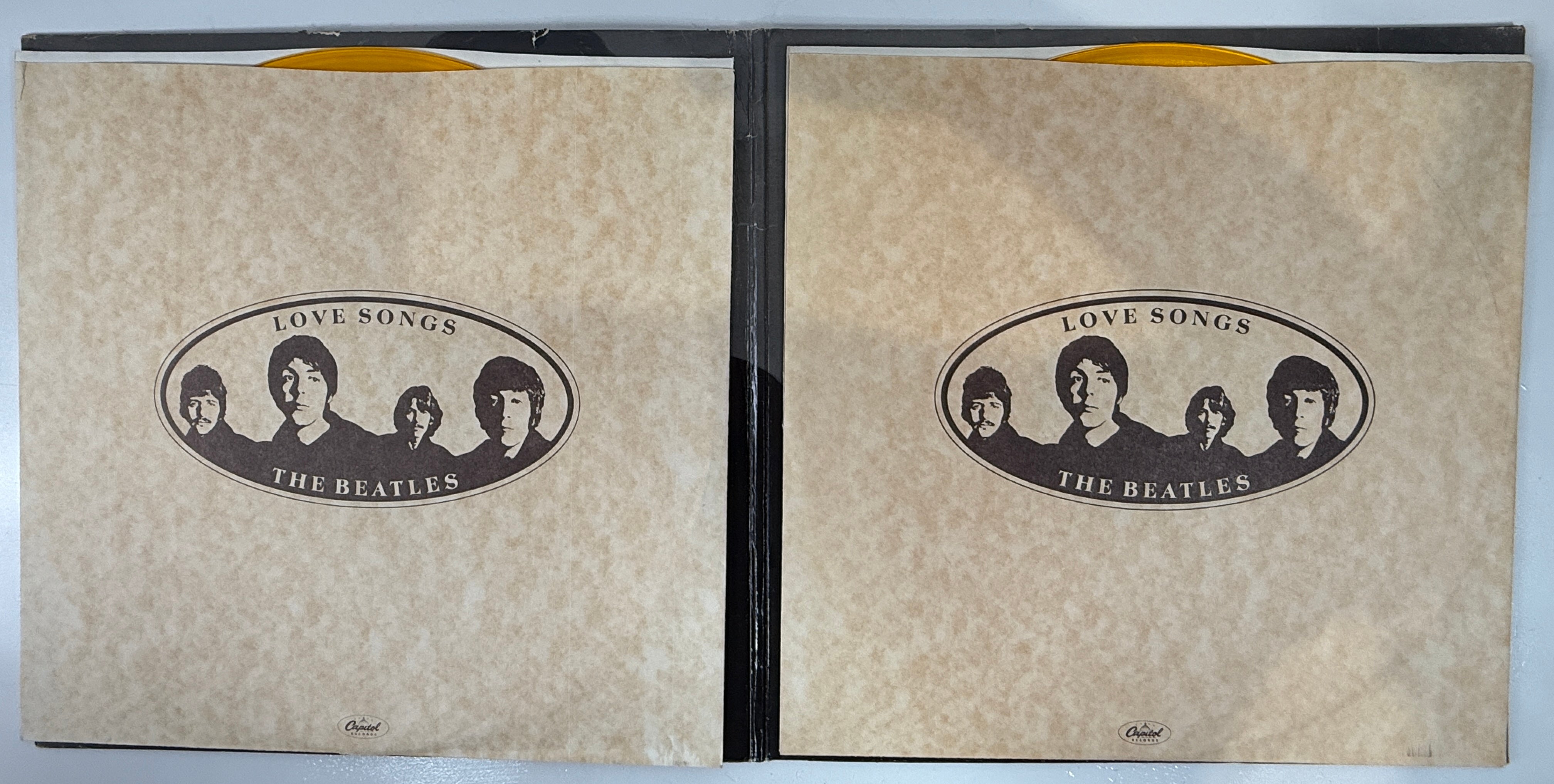 Beatles – Love Songs 1977 Amber Vinyl, Canada SEBX-11844, ALBUM VG+, Cover: G