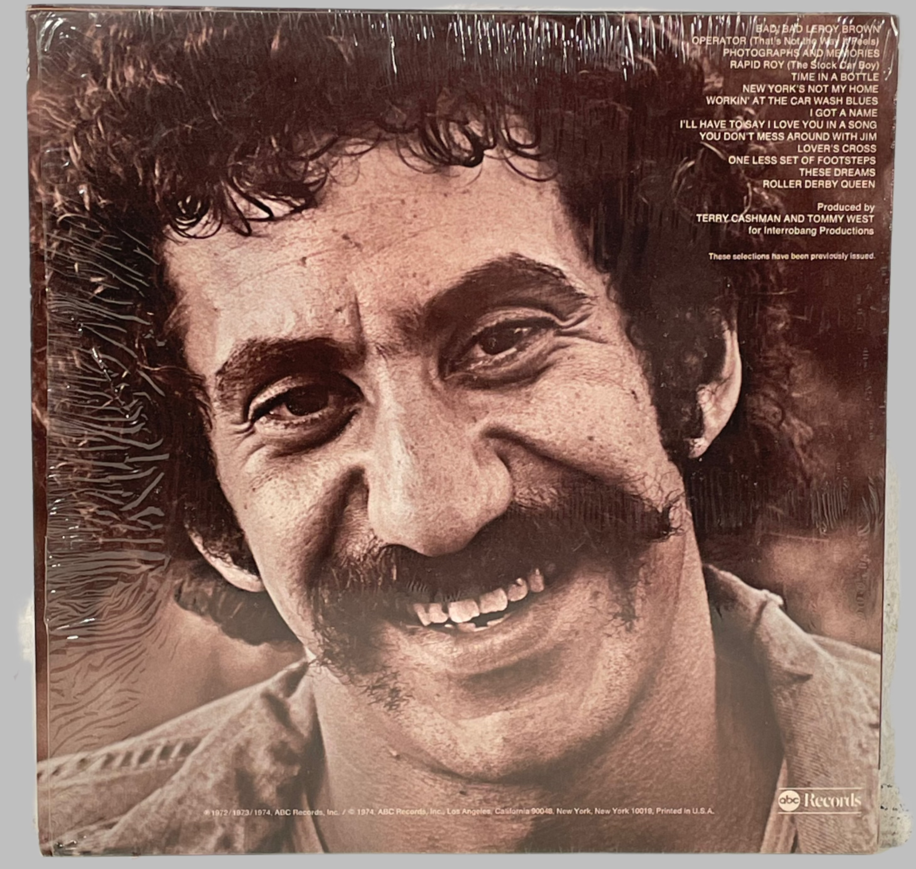 Jim Croce , Photographs & Memories: His Greatest Hits LP ABC RECORDS, 1974 M+M