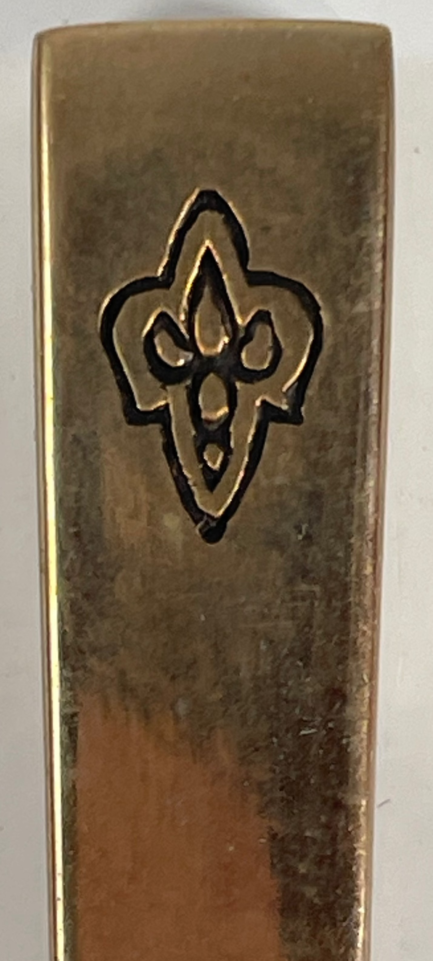 Art Deco, Gold Metal Teaspoons .Box of 6, Original Case, Superior Quality