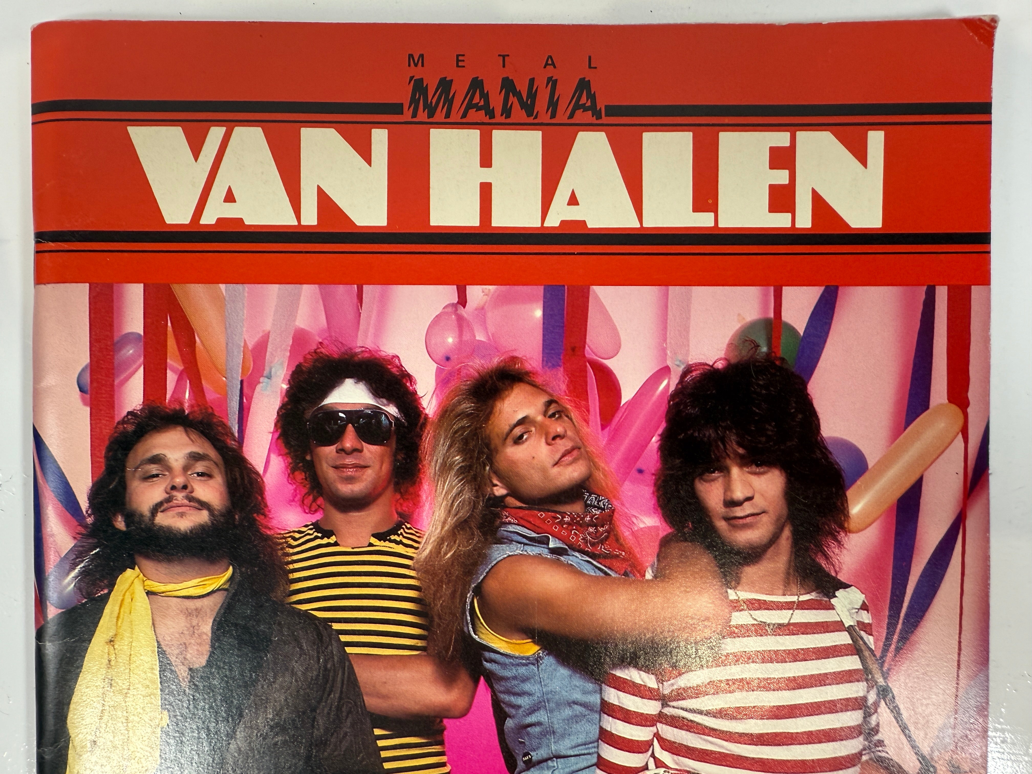 Vintage Van Halen Photo Book – Metal Mania 1984 w/ Poster – Éco