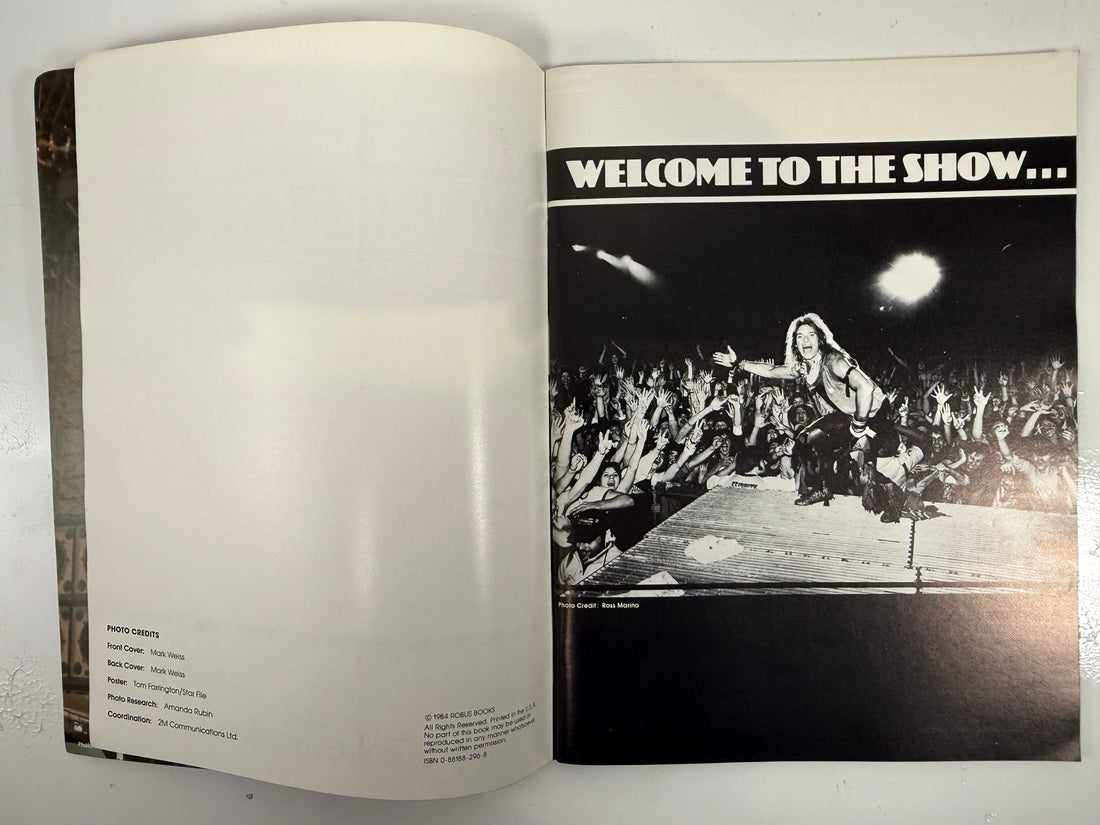 Vintage Van Halen Photo Book – Metal Mania 1984 w/ Poster