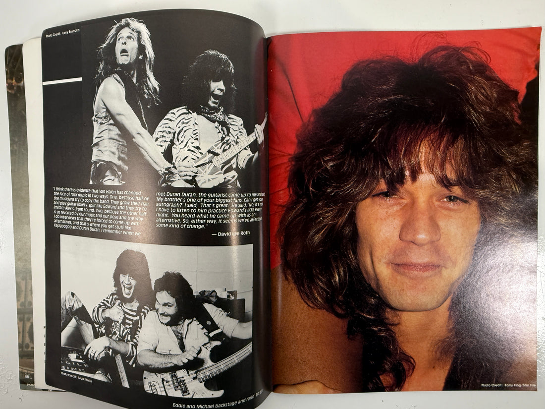 Vintage Van Halen Photo Book – Metal Mania 1984 w/ Poster