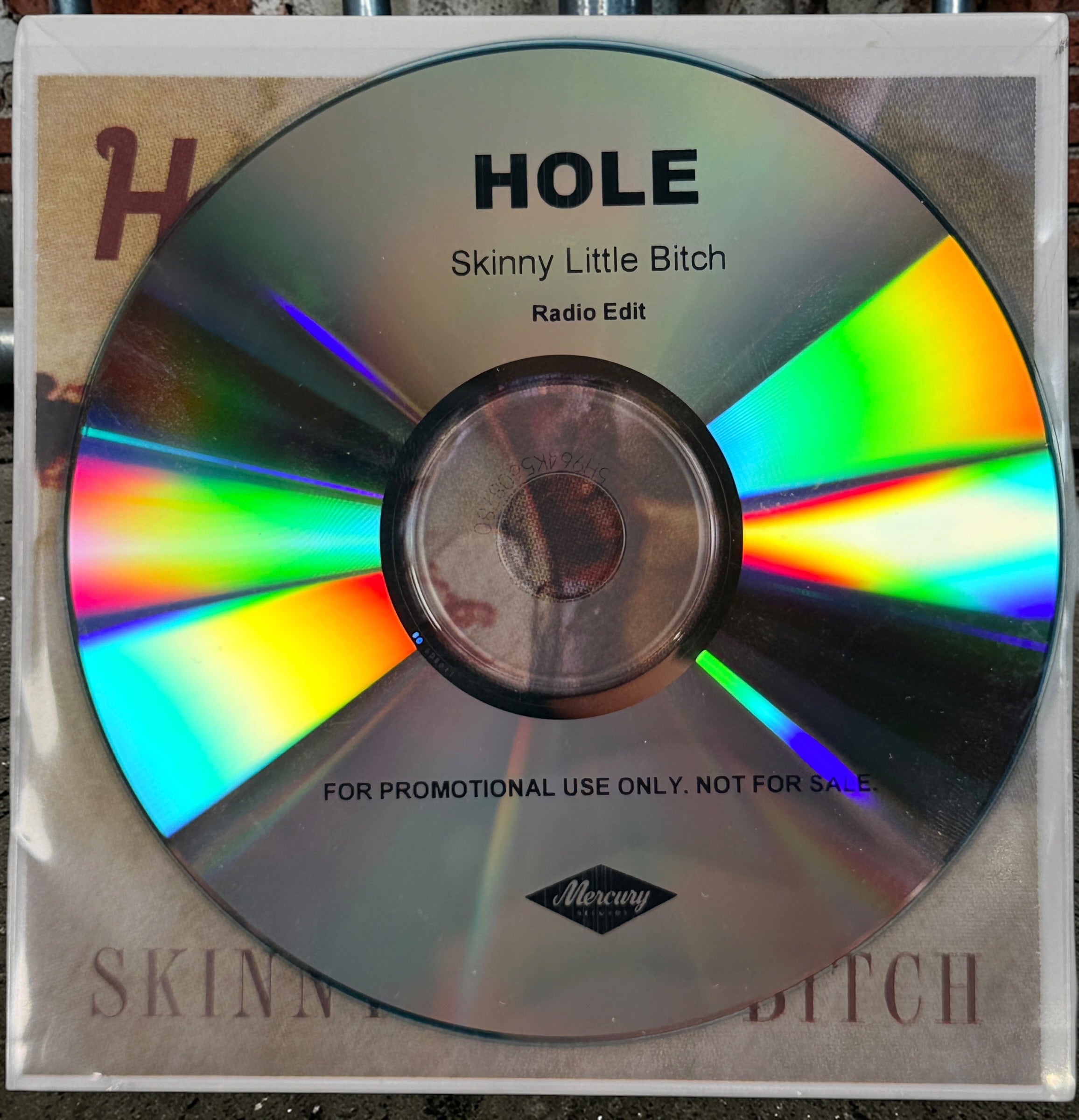 Hole Skinny Little Bitch promo CD single Mercury Records radio edit collectible alternative rock CD in good condition with original case and insert.