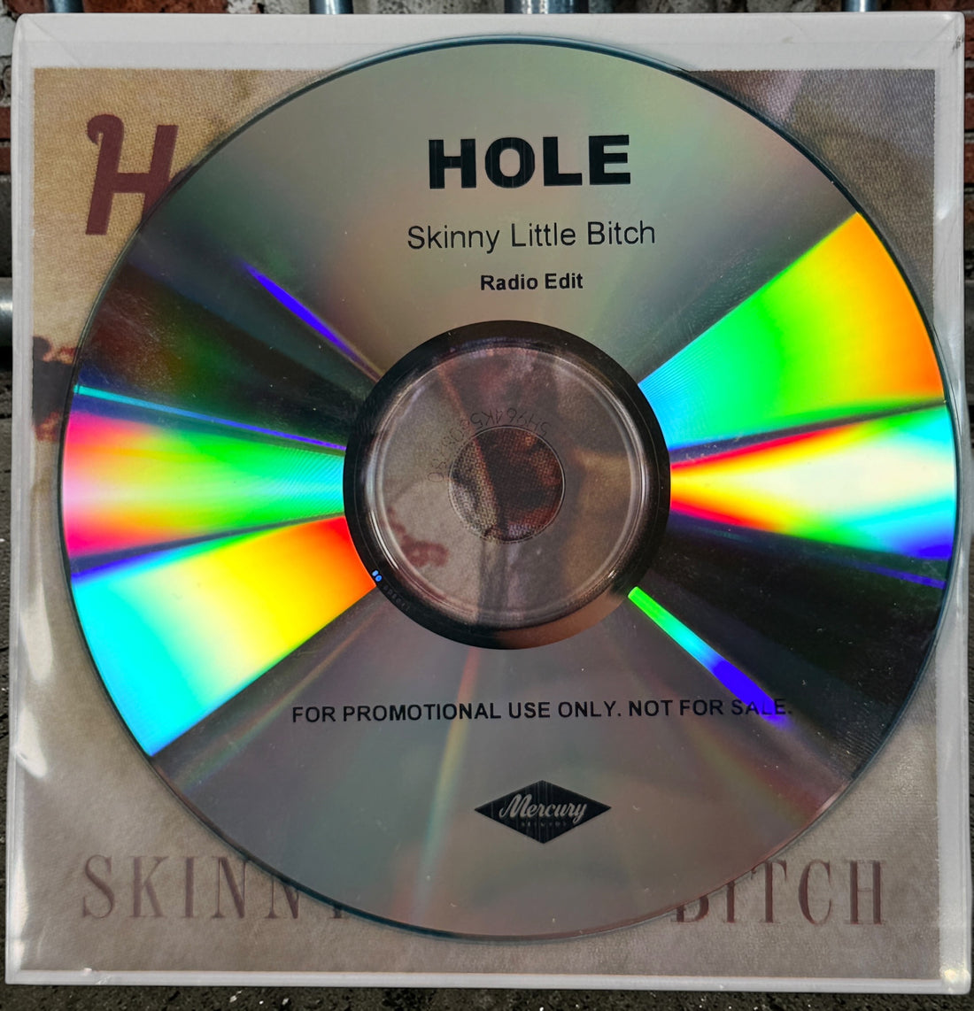 Hole Skinny Little Bitch promo CD single Mercury Records radio edit collectible alternative rock CD in good condition with original case and insert.