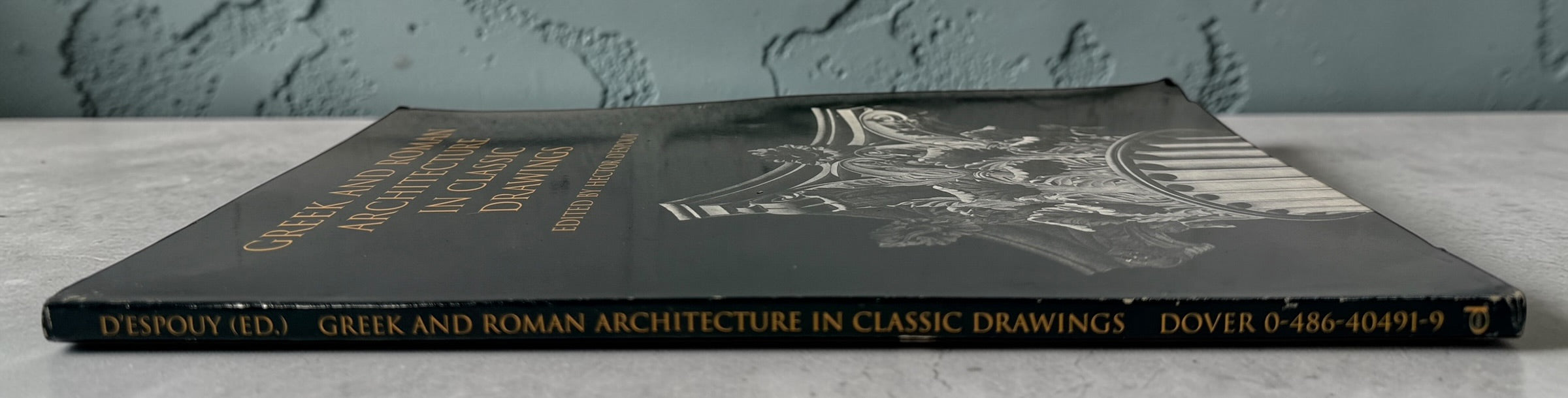 Greek and Roman architecture book by Hector d’Espouy, Dover edition featuring detailed classical drawings. Ideal for architects, artists, and design reference.