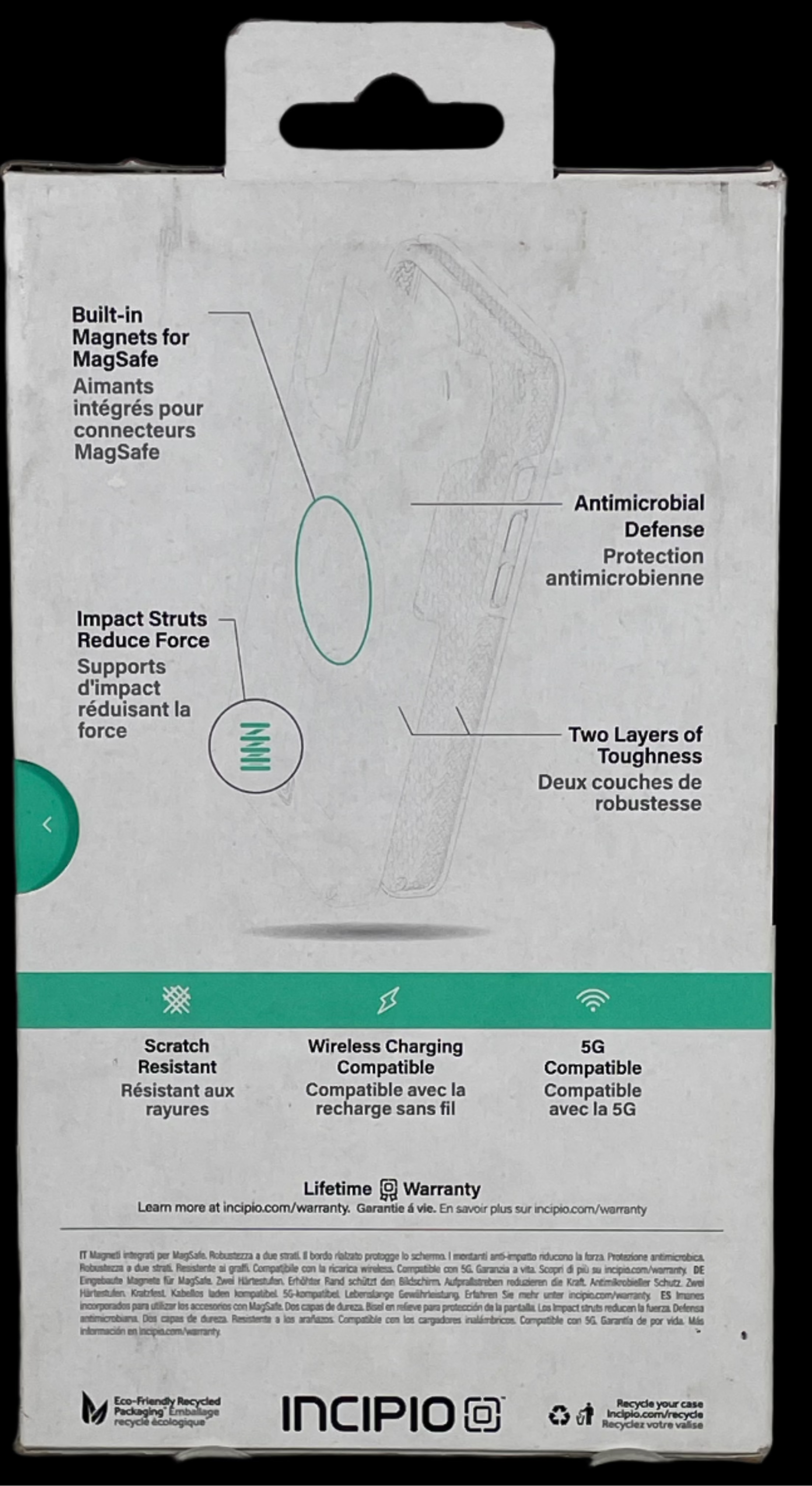 INCIPIO. Cell Phone Case, Duo for MagSafe, iPhone 14 Max.