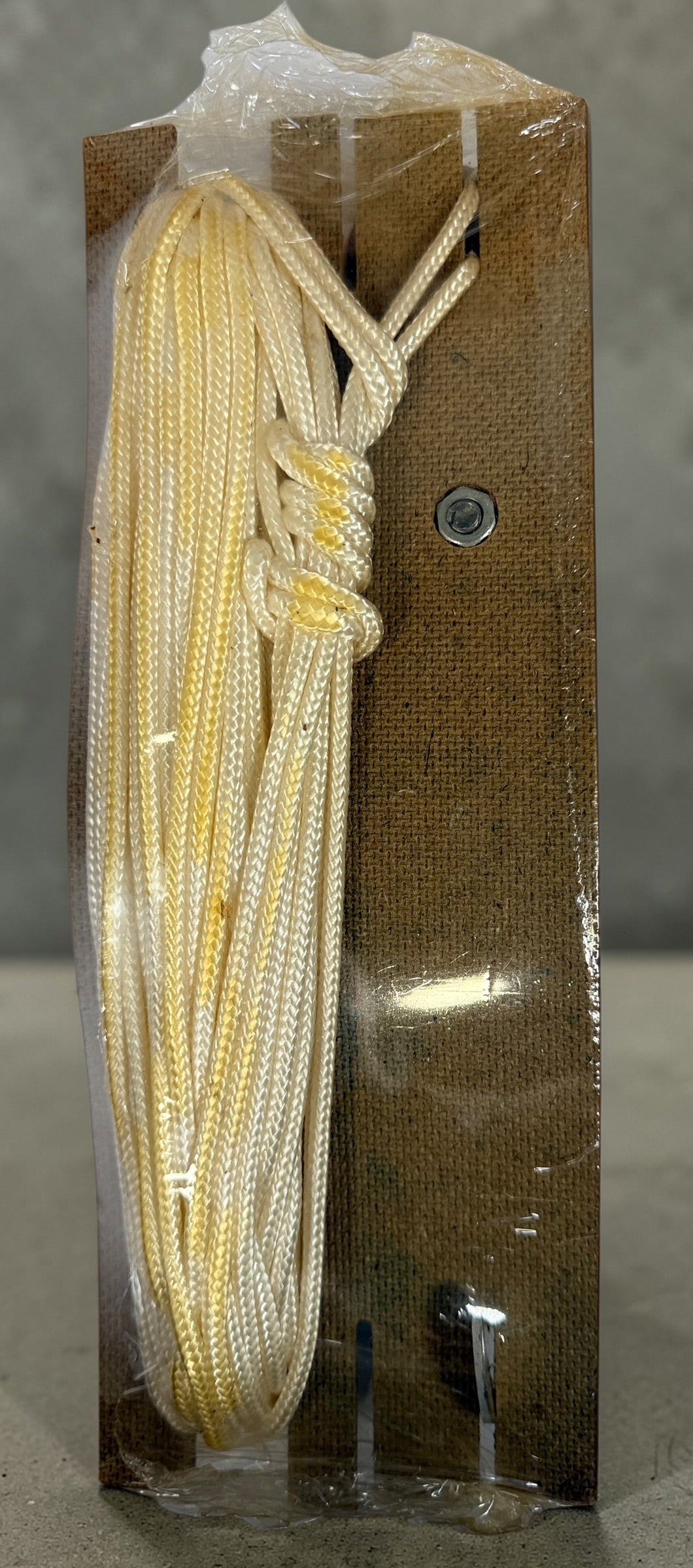 Vintage Haltrac Midget Hoist Model 44A 8ft lift boxed NOS England block and tackle pulley hoist with rope instructions compact workshop tool.