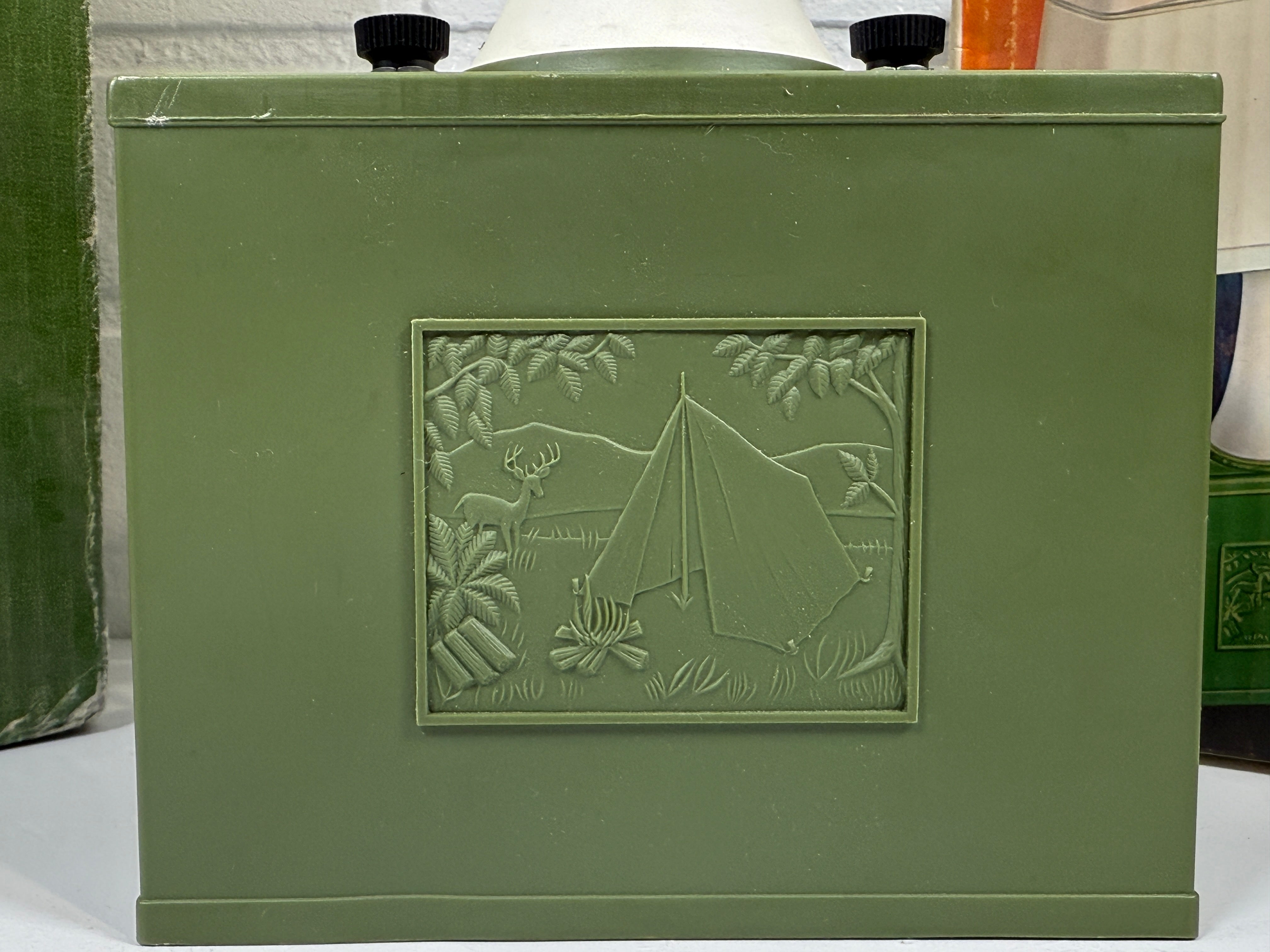 Lampe de camping Ashflash AFC vintage des années 1970 – Modèle 7820 avec boîte