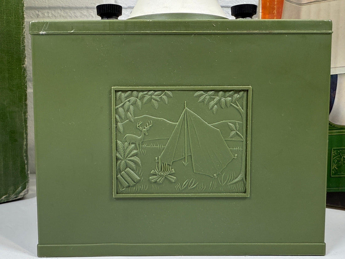 Lampe de camping Ashflash AFC vintage des années 1970 – Modèle 7820 avec boîte