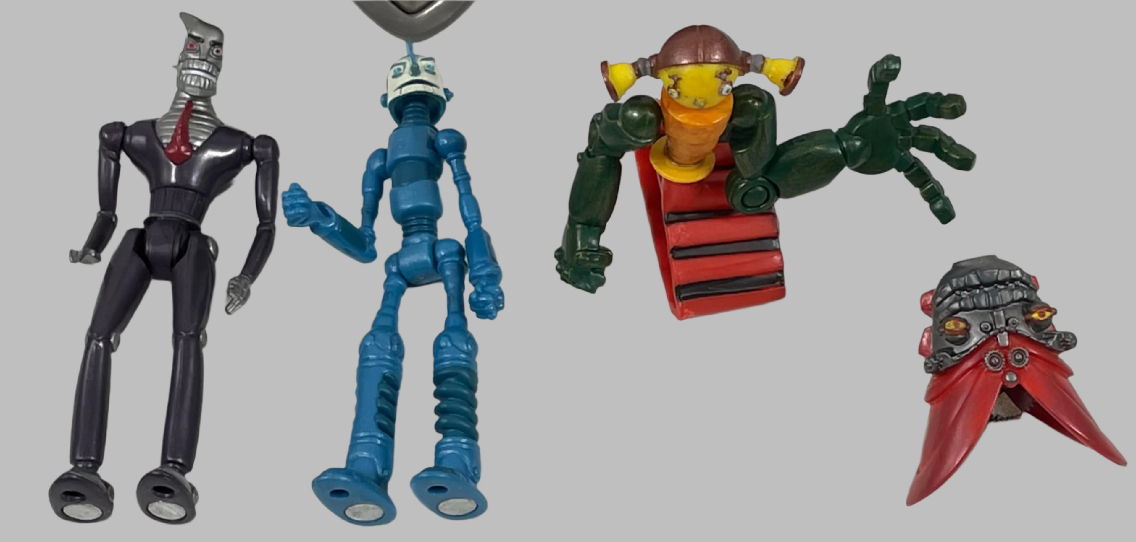 Robots Movie, Mix n Match Action Figures, Robot principal avec 3 figurines.