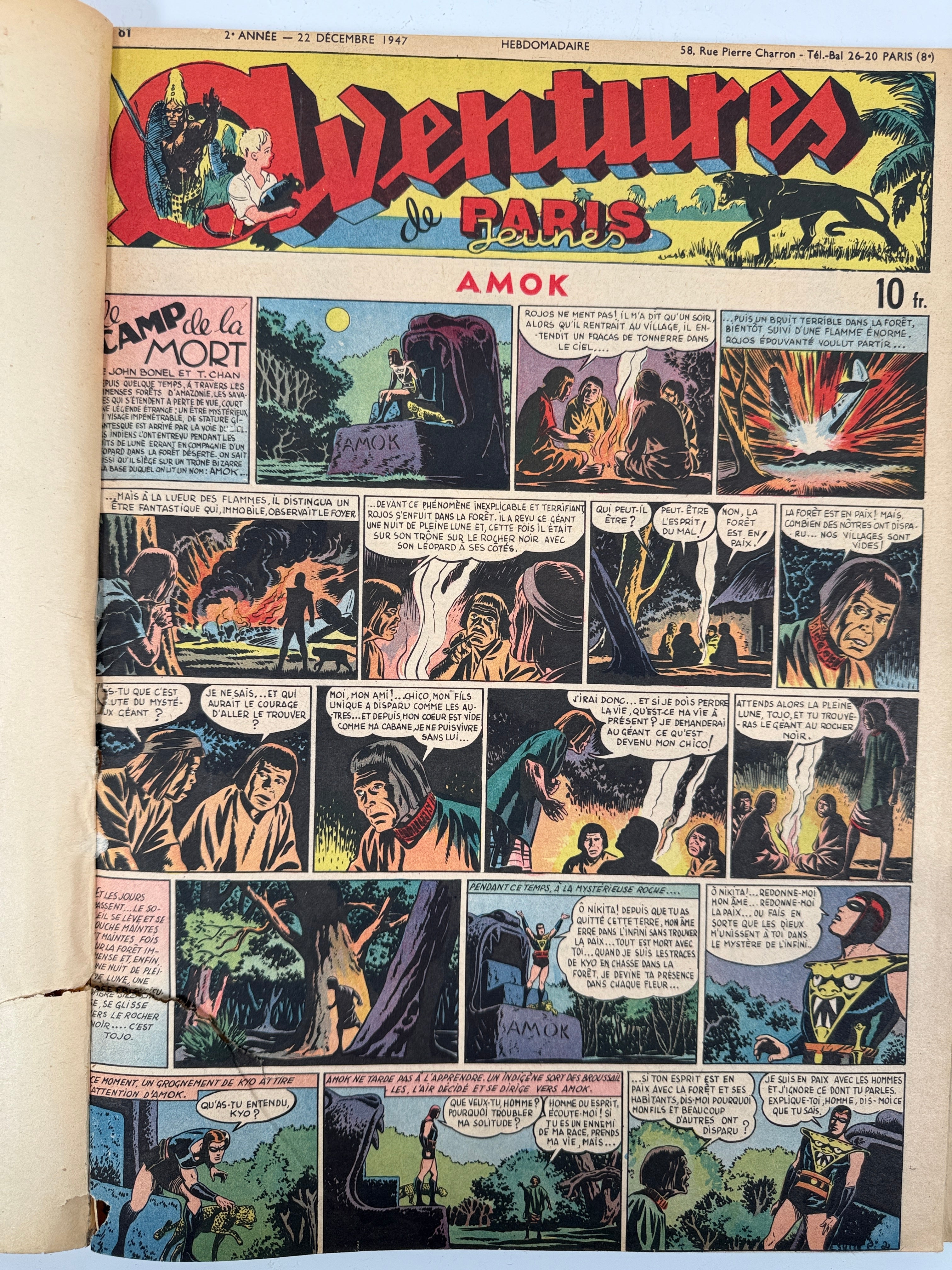 Vintage Paris Jeunes Aventures Album 5 (1947) – Le Fantôme