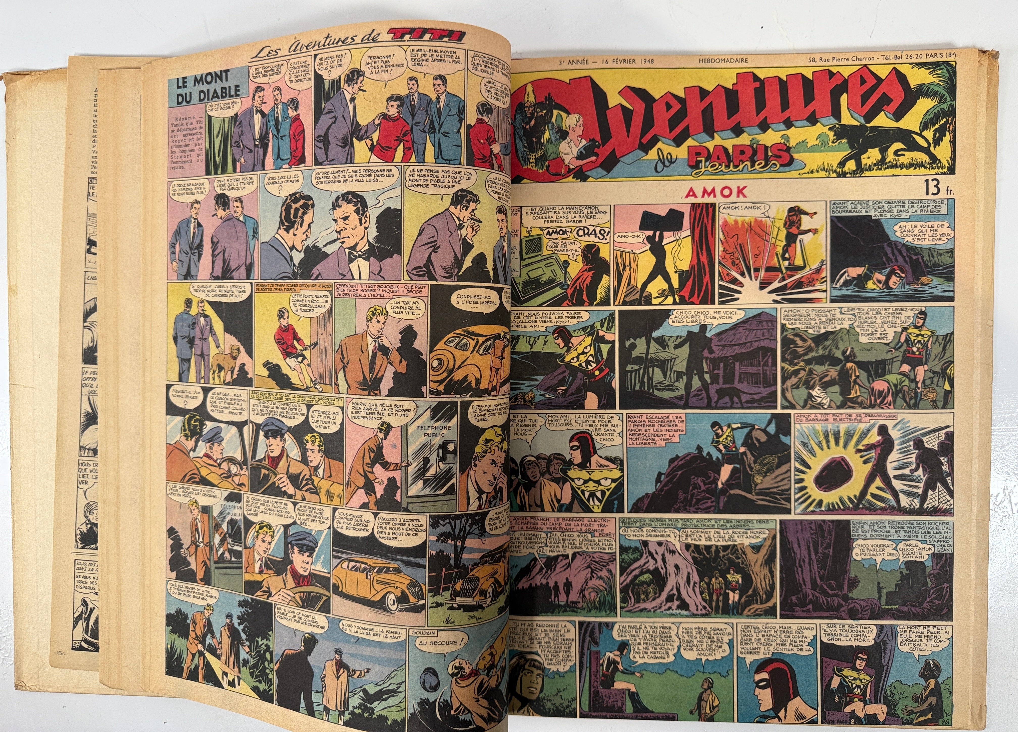 Vintage Paris Jeunes Aventures Album 5 (1947) – Le Fantôme