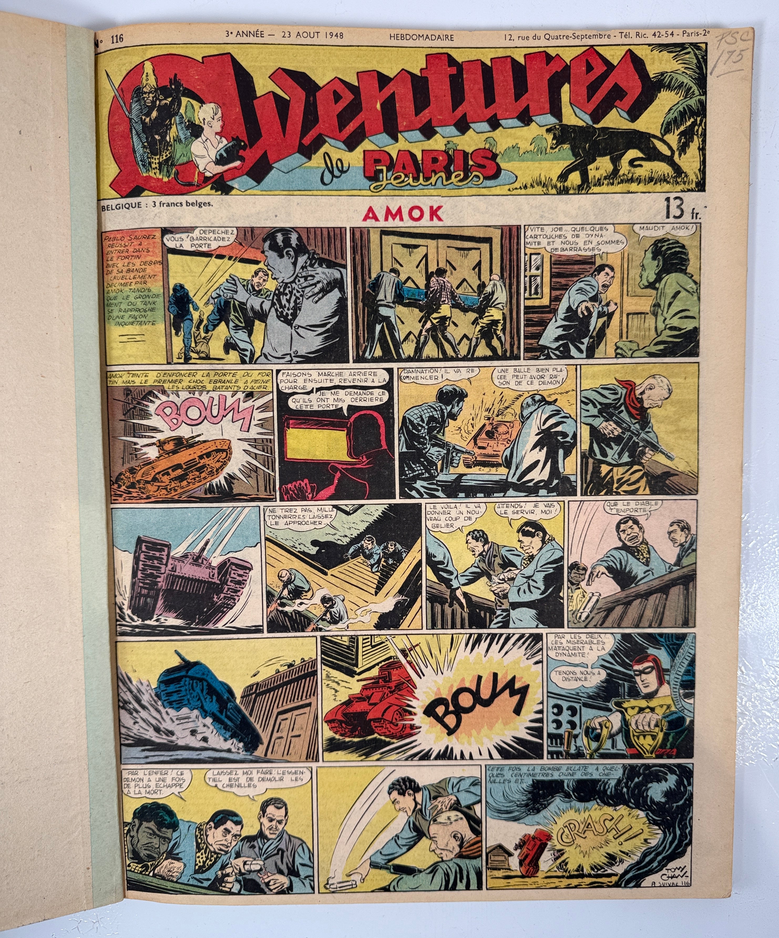 Album Aventures n° 7 de 1948 – Amok &amp; Phantom, BD française, rare, à collectionner