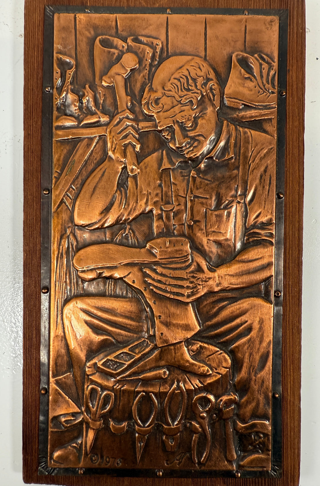 Vintage 1976 Alain Nadeau Repoussé Copper Plaques – Québec Artisan Folk Art Set of 3