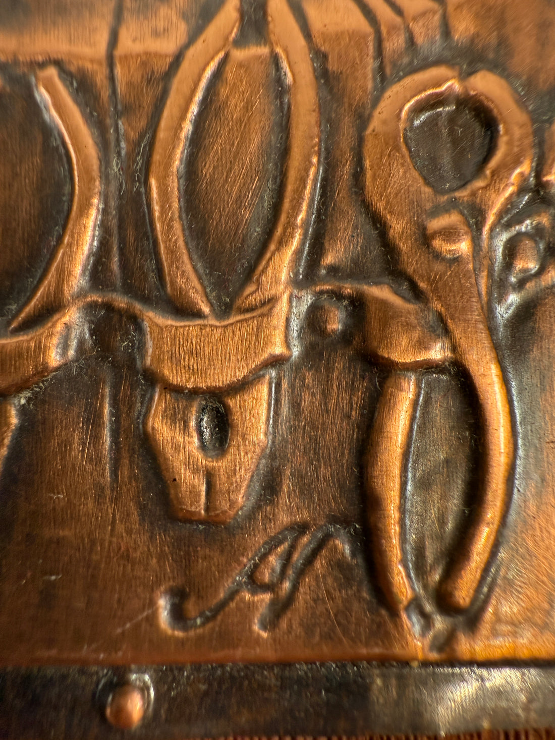 Vintage 1976 Alain Nadeau Repoussé Copper Plaques – Québec Artisan Folk Art Set of 3