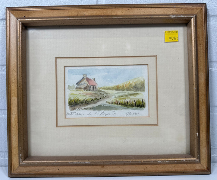 1984 Edouard Mathys Watercolor – Petit coin de St-Augustin