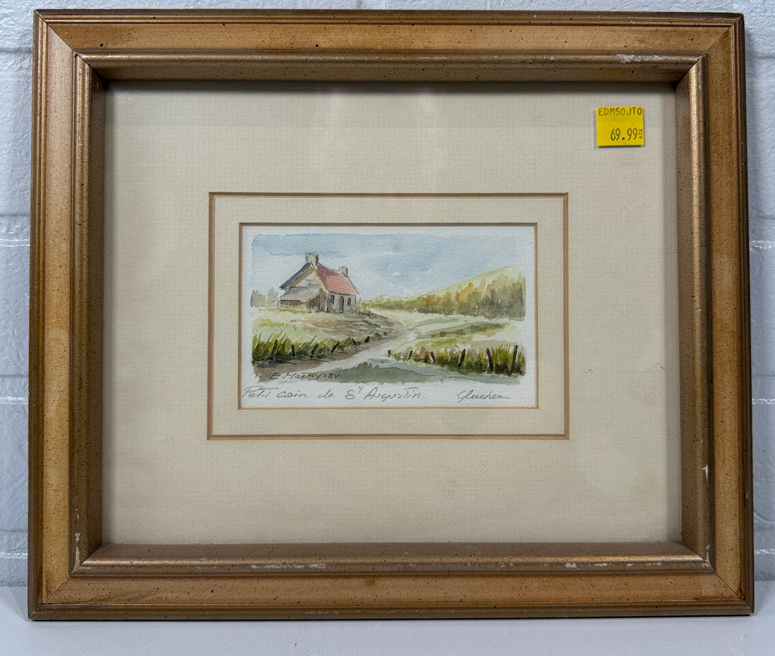 1984 Edouard Mathys Watercolor – Petit coin de St-Augustin