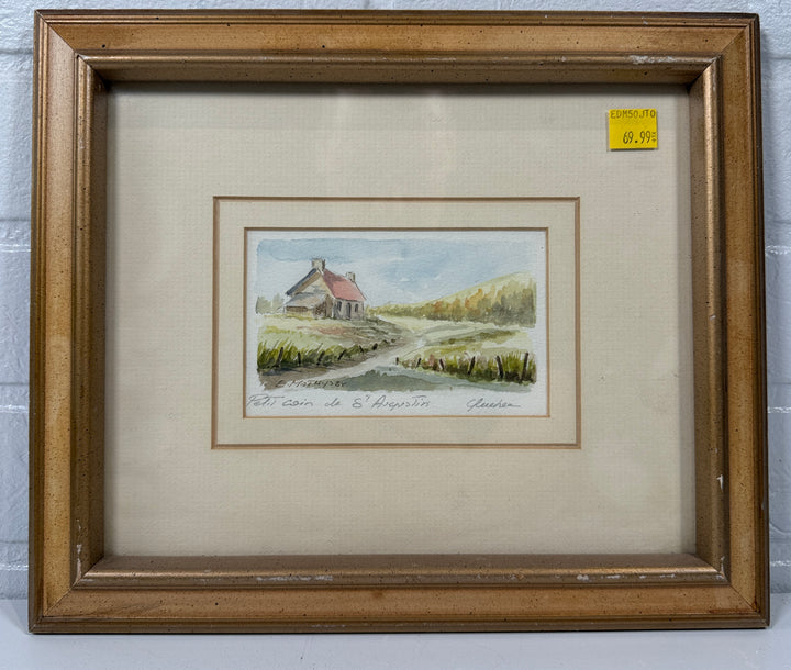 1984 Edouard Mathys Watercolor – Petit coin de St-Augustin