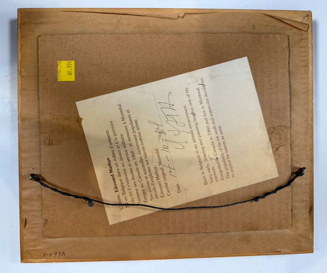 1984 Edouard Mathys Watercolor – Petit coin de St-Augustin