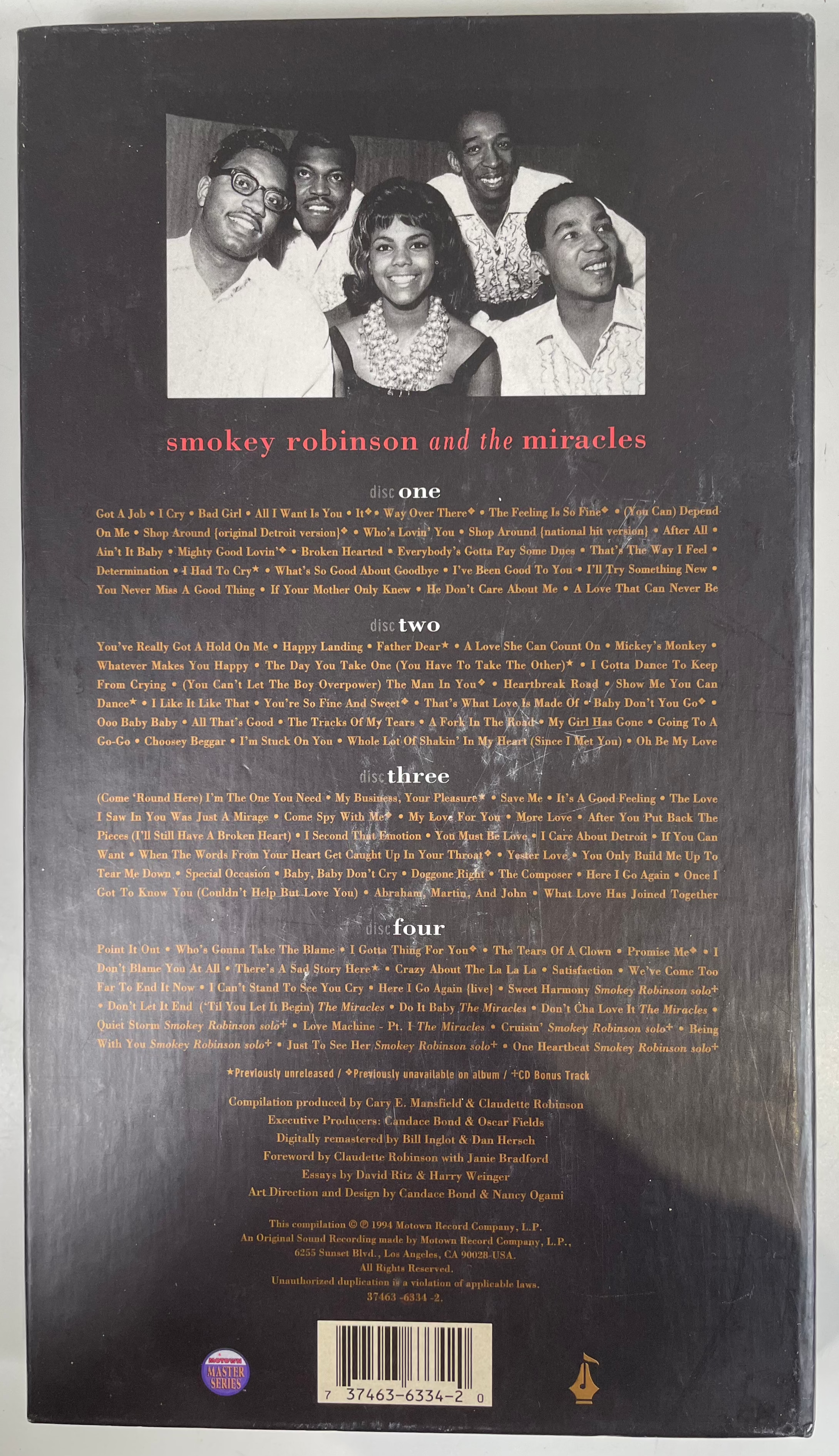 Smokey Robinson & Miracles 35th Anniversary Collection Box 4 DISC Set Music CD