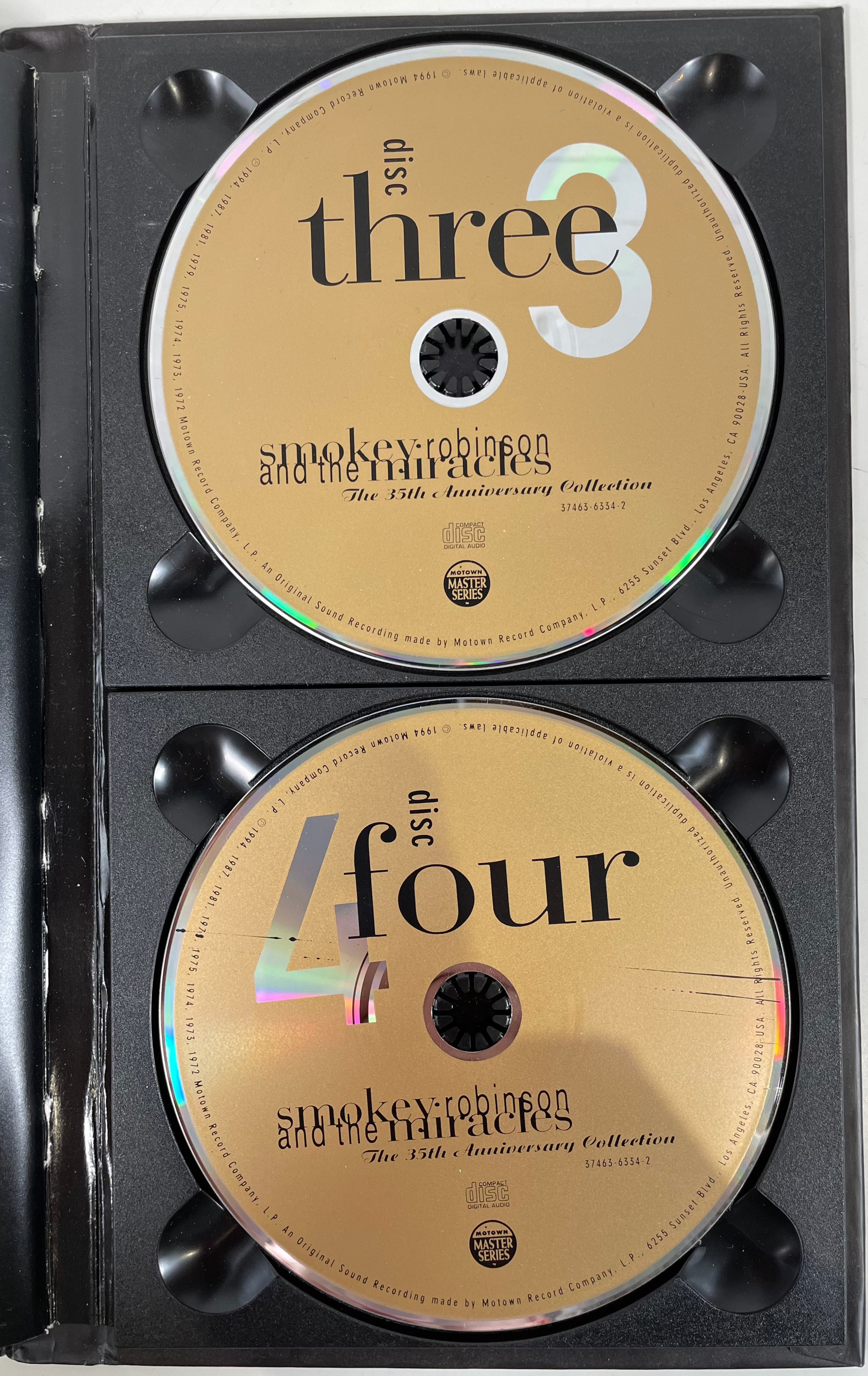 Smokey Robinson & Miracles 35th Anniversary Collection Box 4 DISC Set Music CD
