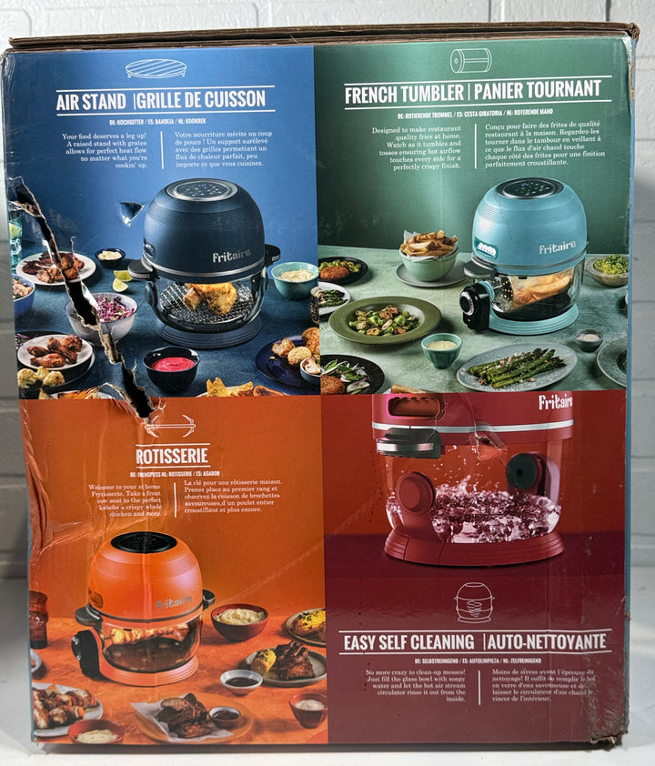 Fritaire Glass Bowl Air Fryer- Halogen – Self-Cleaning Digital Model