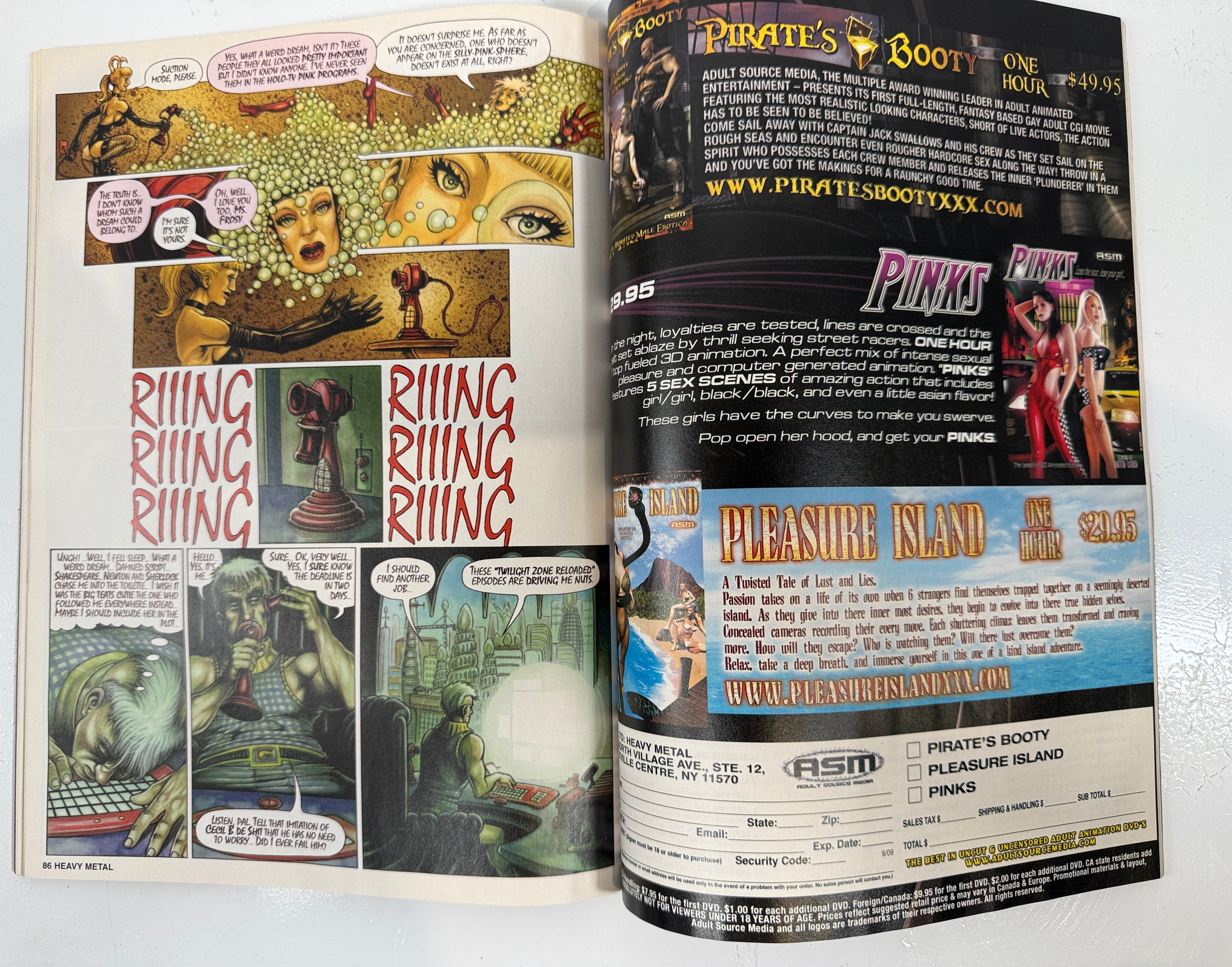 Heavy Metal Magazine – Septembre 2009 Noir Fluorescent