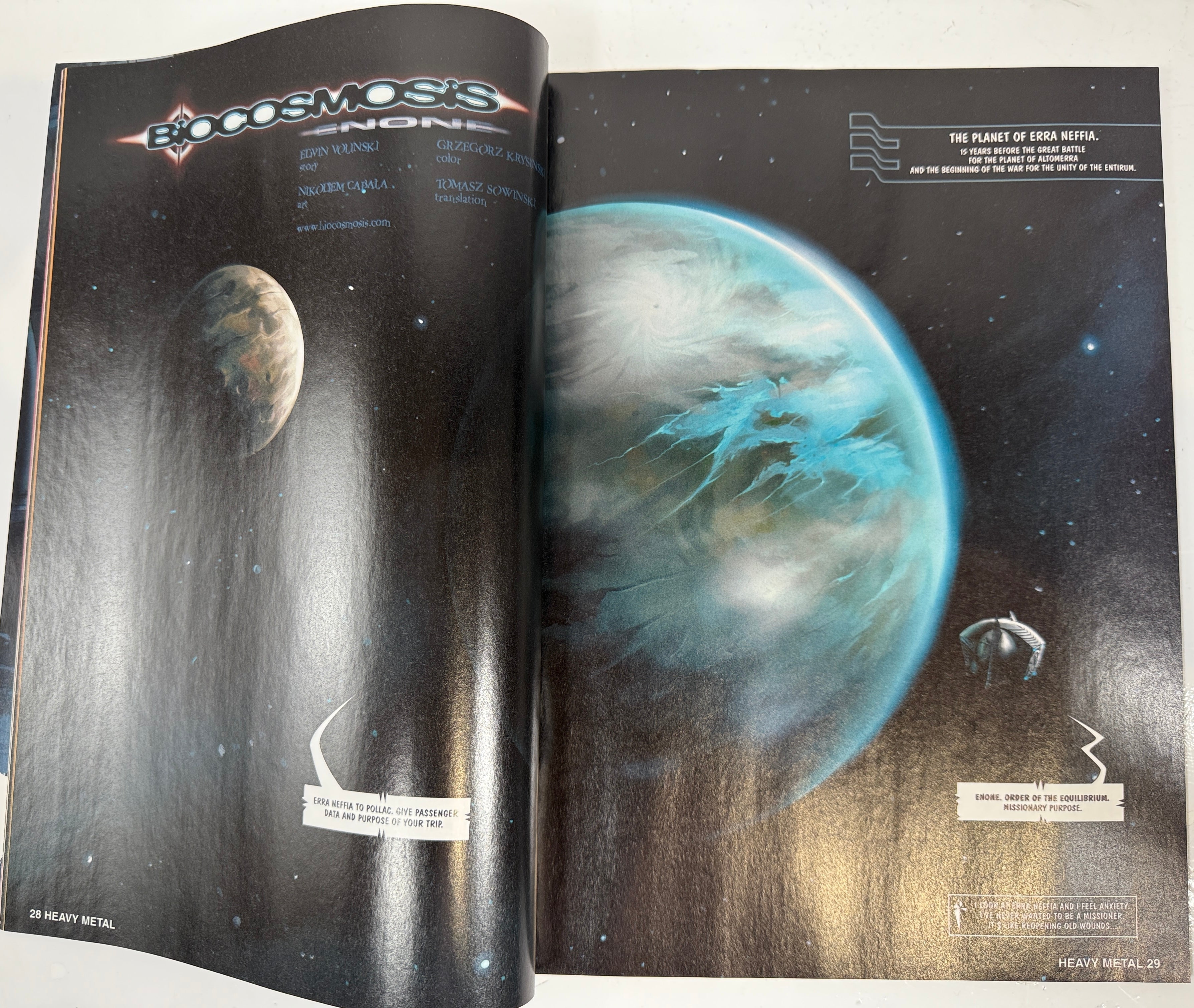 Heavy Metal Magazine – Mars 2009 Luis Royo &amp; Biocosmo