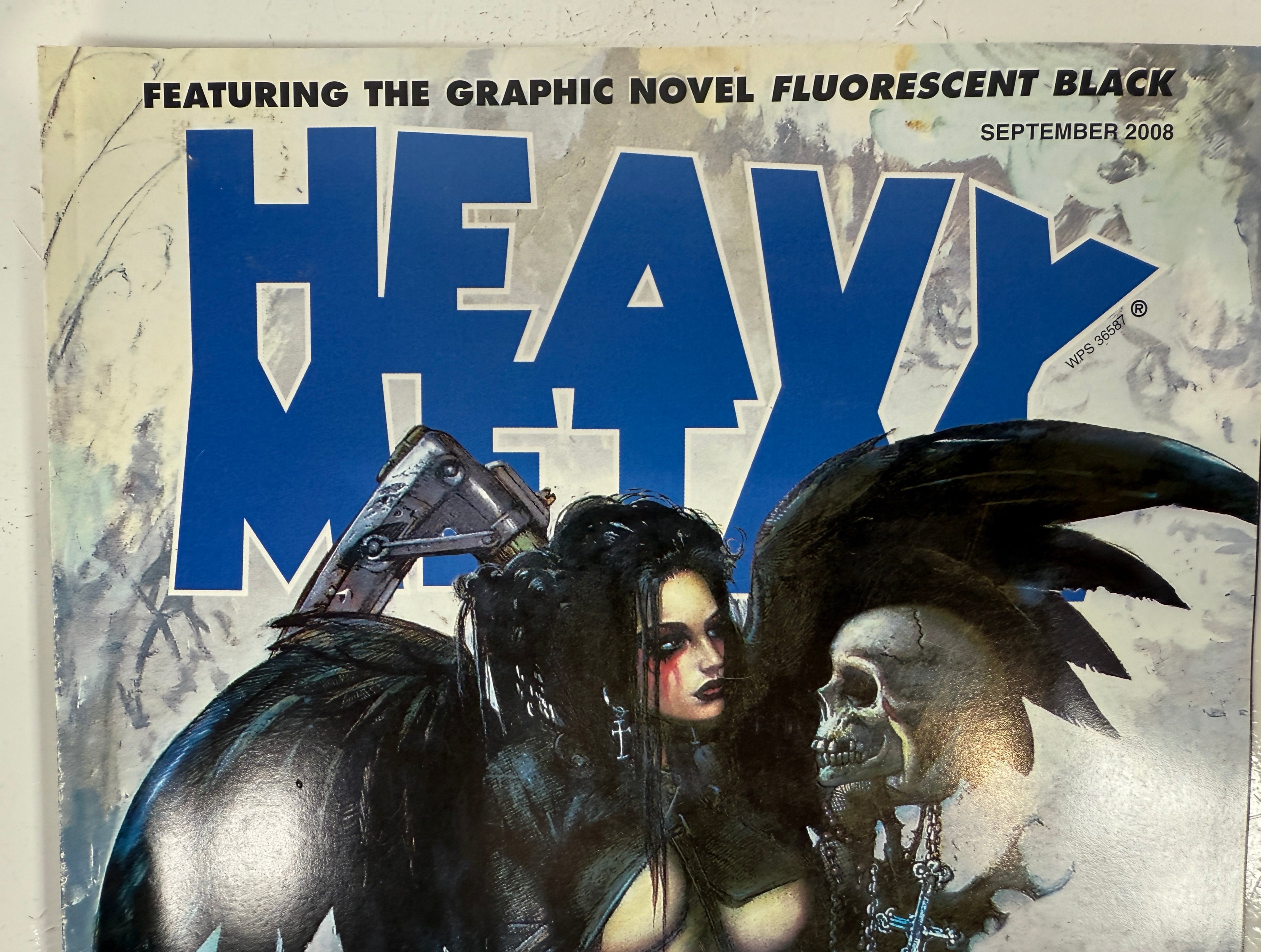 Magazine Heavy Metal de septembre 2008, couverture variante Bane noire fluorescente