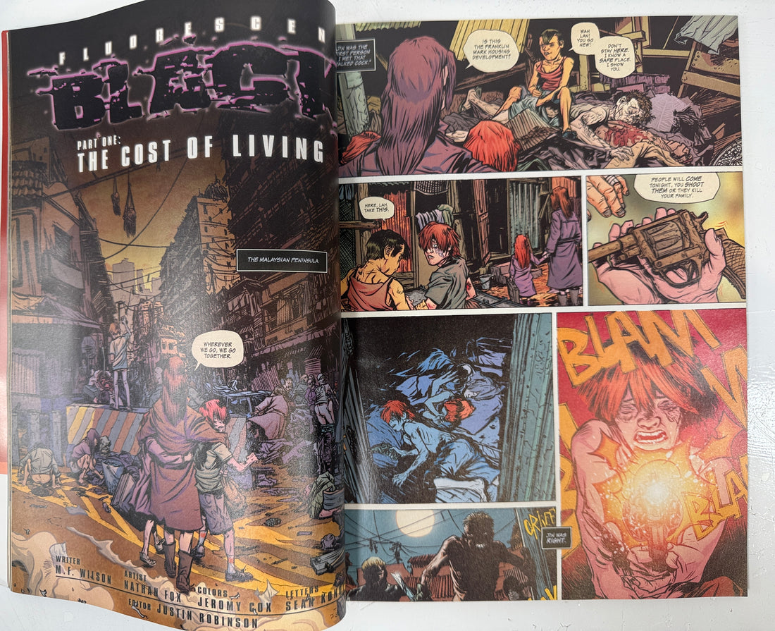 Magazine Heavy Metal de septembre 2008, couverture variante Bane noire fluorescente