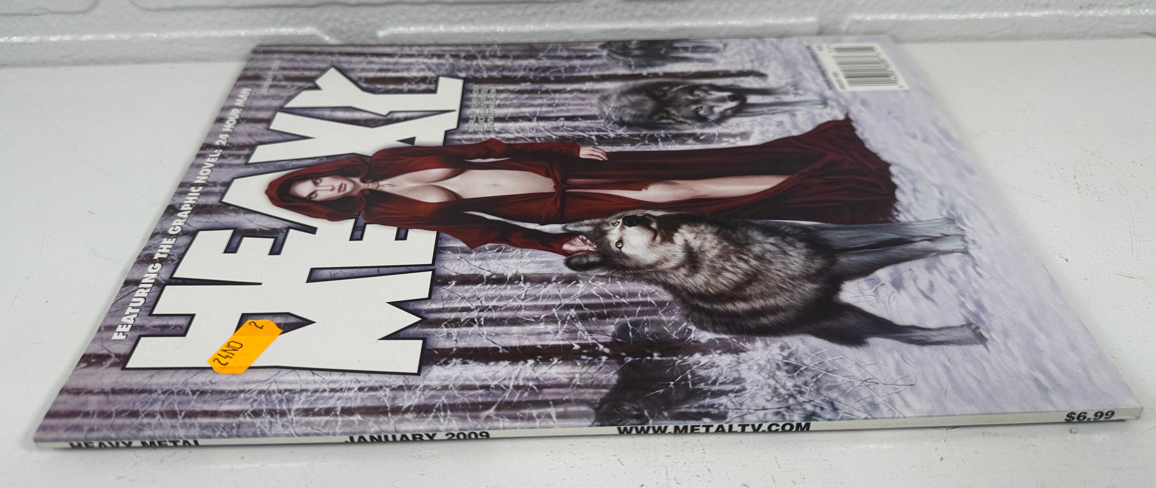 Magazine Heavy Metal – Couverture des Red Cloak Wolves de janvier 2009