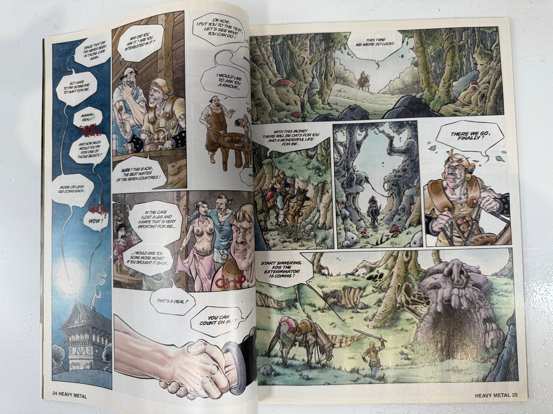 Magazine Heavy Metal – Couverture des Red Cloak Wolves de janvier 2009