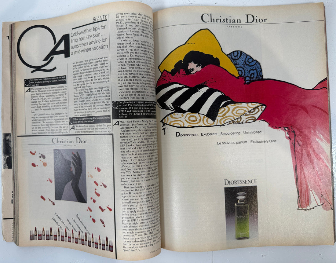 Vintage Vogue Magazine – December 1983 Yves Saint Laurent Special