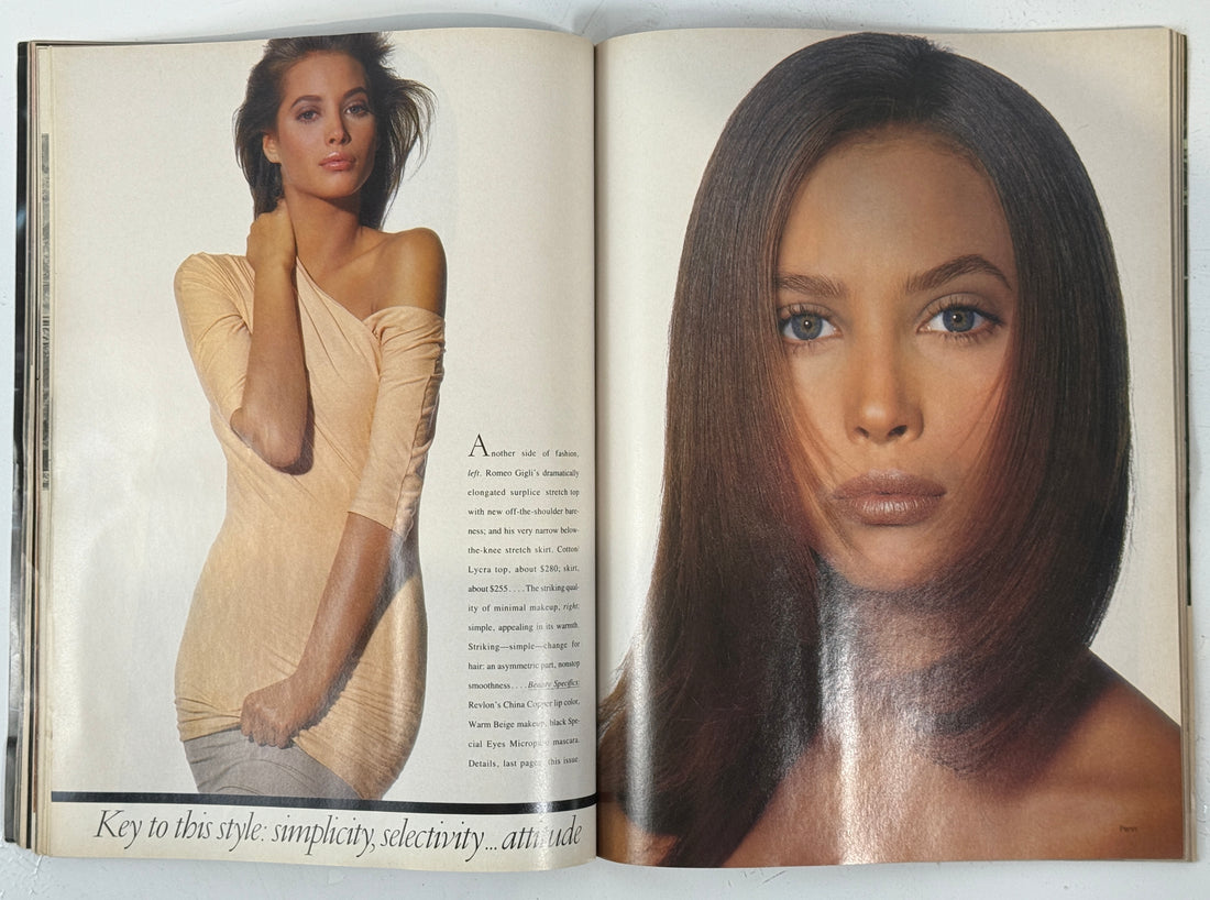 Vintage Vogue Magazine – January 1988 Rachel Williams Cover by Avedon