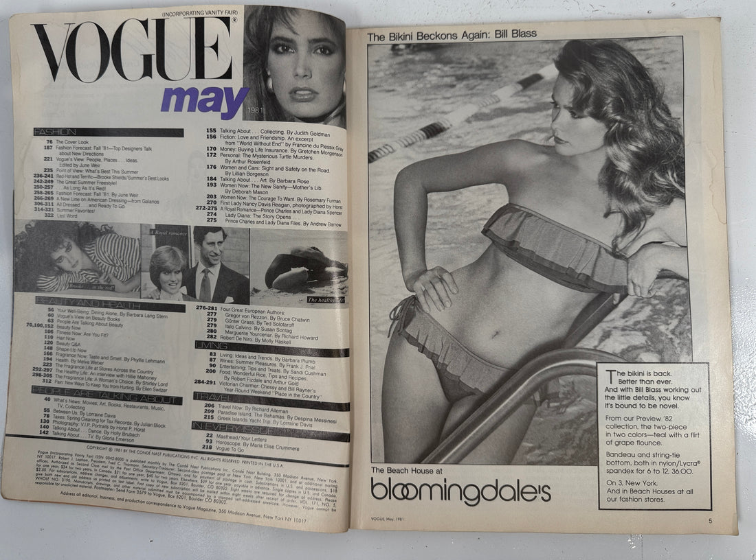 Vintage Vogue Magazine – May 1981 Brooke Shields Cover