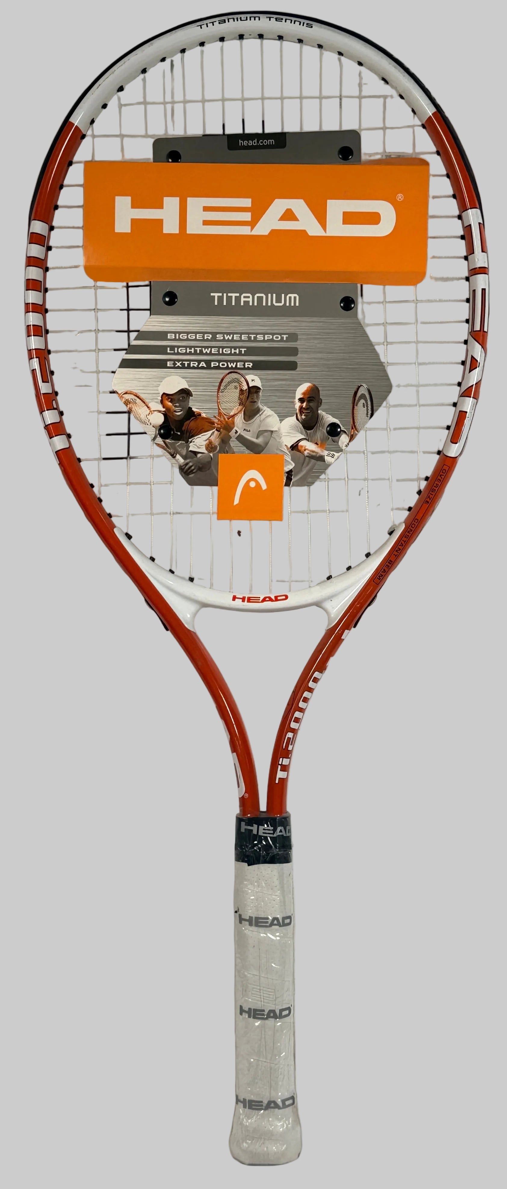 HEAD Ti 1000 titanium tennis racquet oversized head lightweight power frame beginner intermediate with original tag great condition affordable racket option