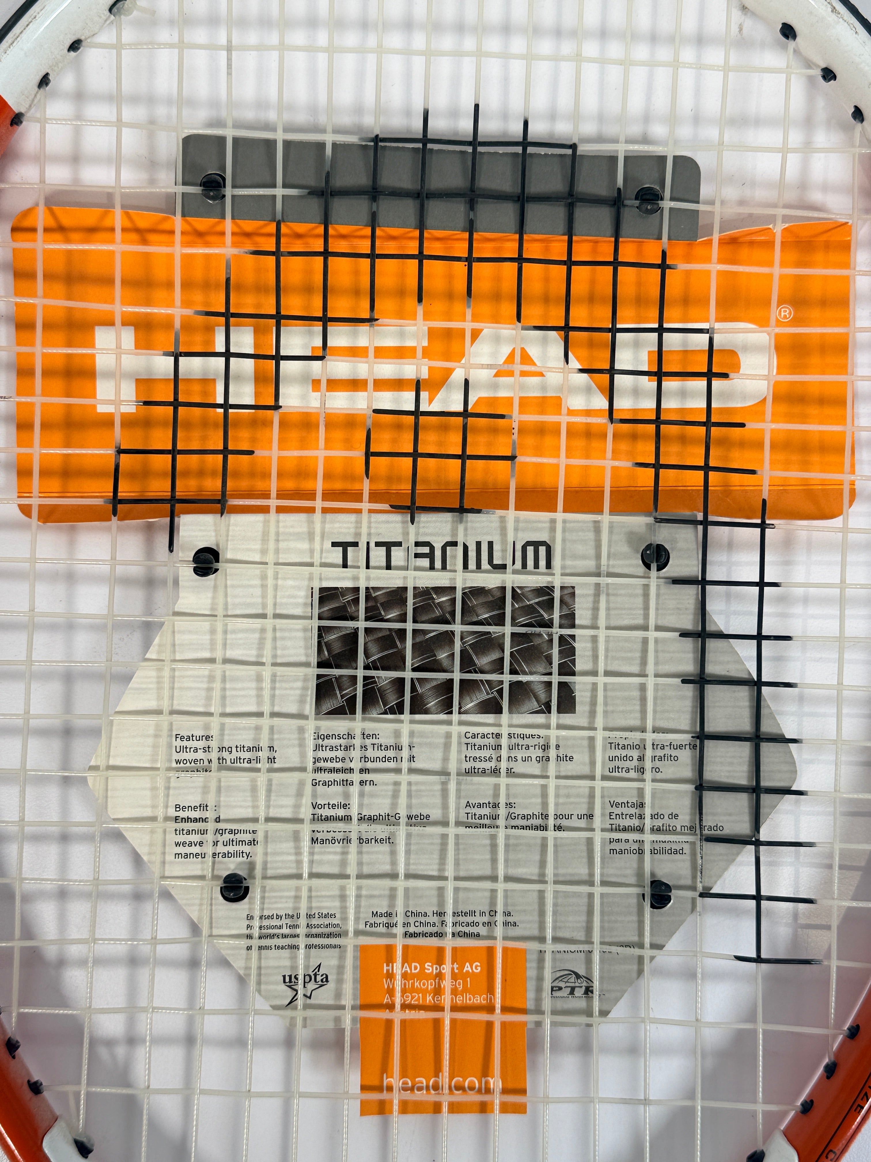 HEAD Ti 1000 titanium tennis racquet oversized head lightweight power frame beginner intermediate with original tag great condition affordable racket option