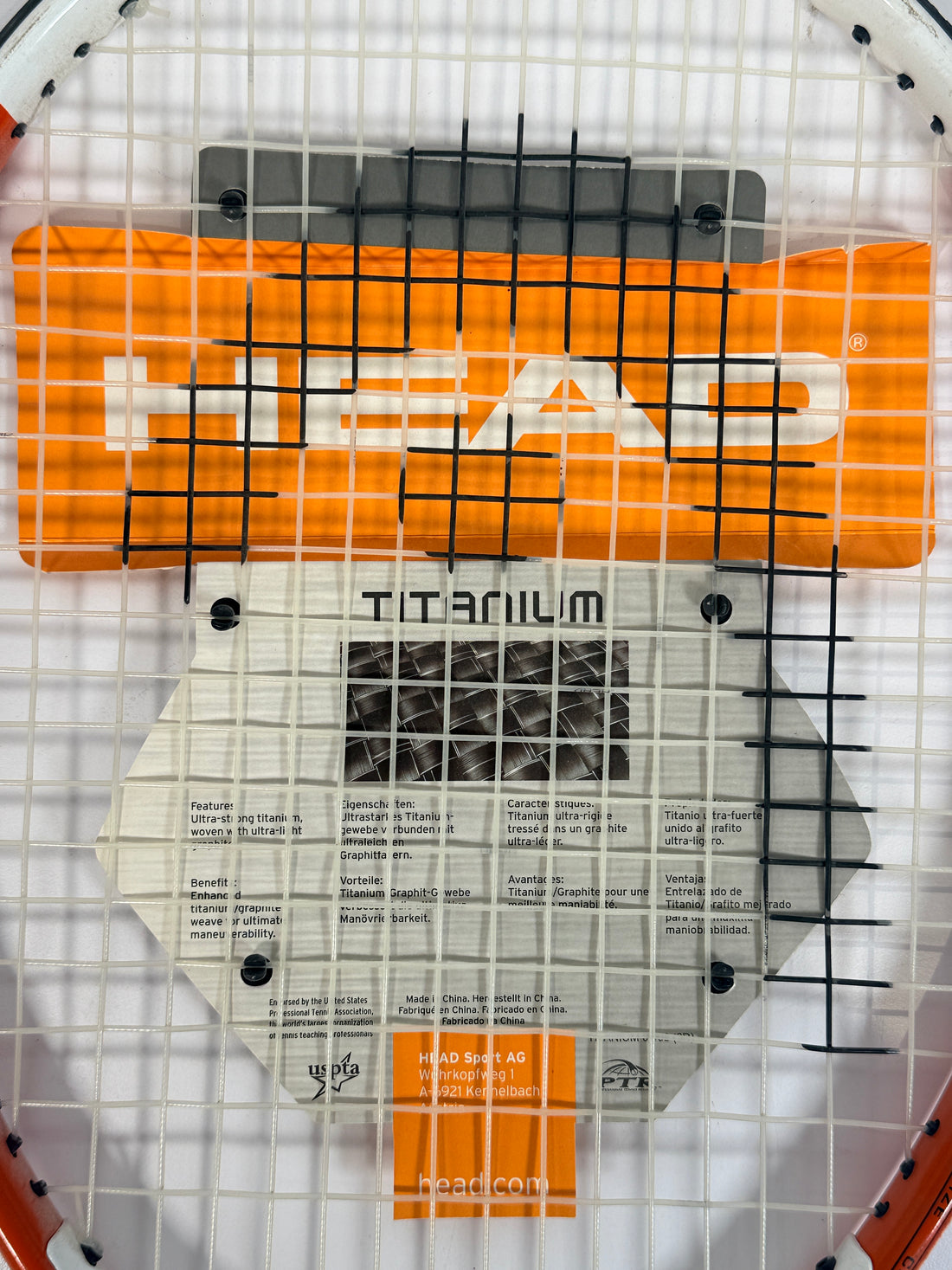 HEAD Ti 1000 titanium tennis racquet oversized head lightweight power frame beginner intermediate with original tag great condition affordable racket option
